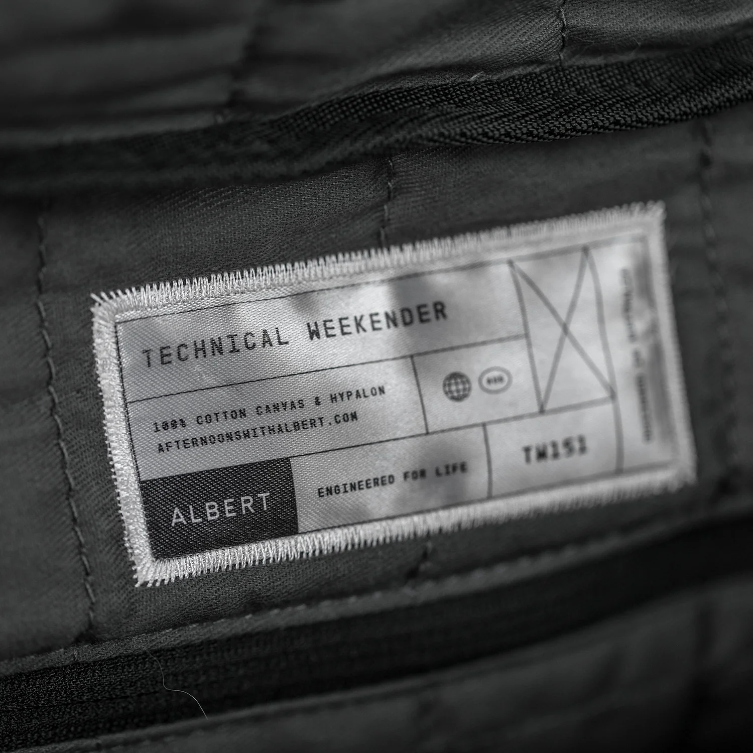 afternoons with Albert | technical weekender bag | black - Image 29