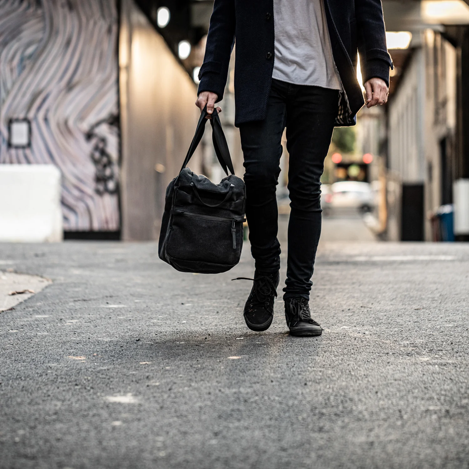 afternoons with Albert | technical weekender bag | black - Image 5