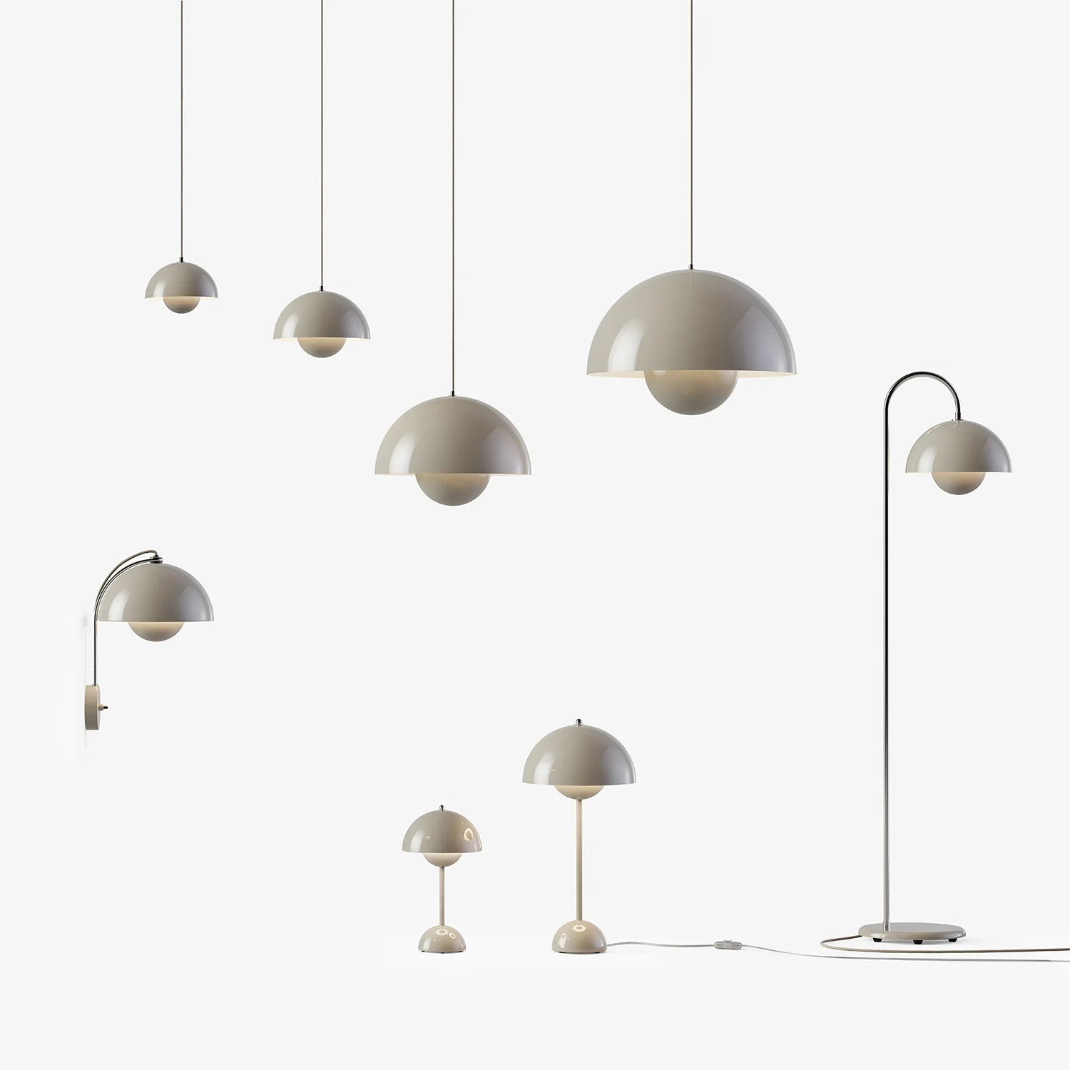 &tradition | flowerpot VP12 floor lamp | grey beige - Image 6