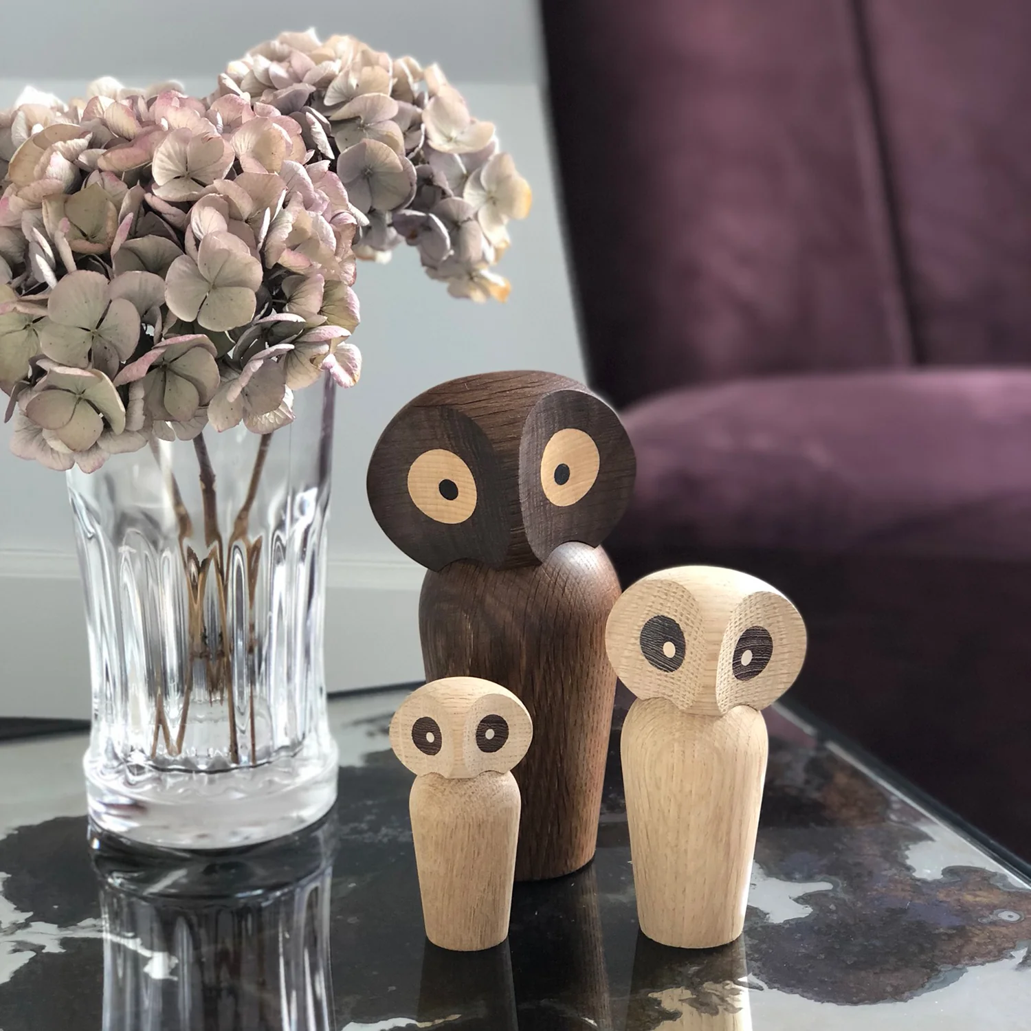 architectmade | wooden owl | large smoked oak - Image 2