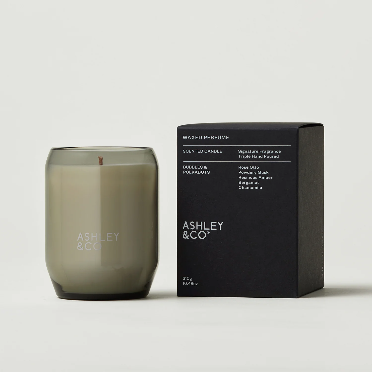 ashley + co | waxed perfume scented candle | bubbles + polkadots - Image 4