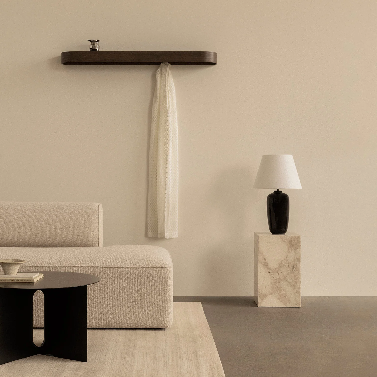 audo copenhagen (menu) | epoch shelf with rack 118cm | dark stained oak - Image 5