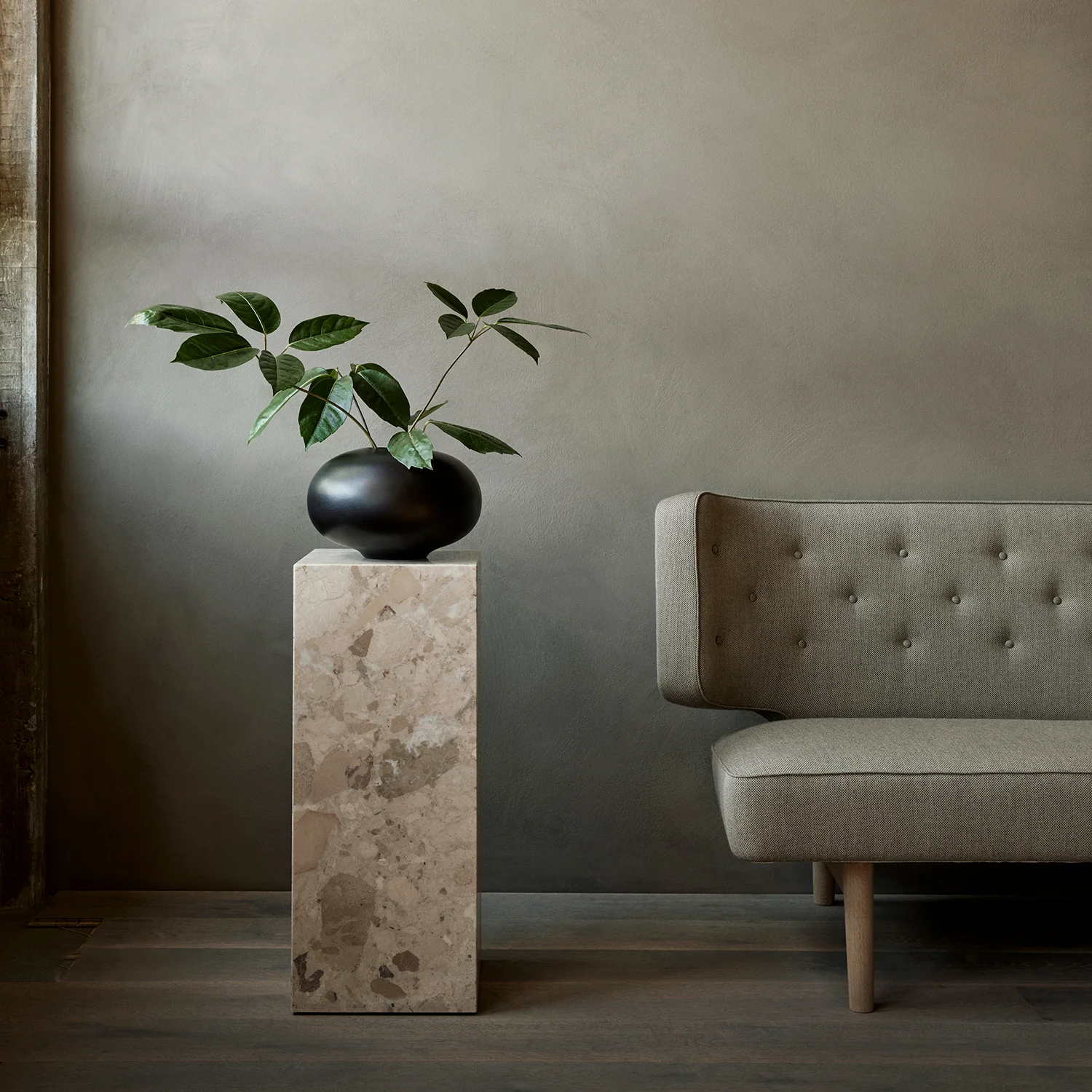 audo copenhagen (menu) | plinth pedestal | kunis breccia stone - Image 2