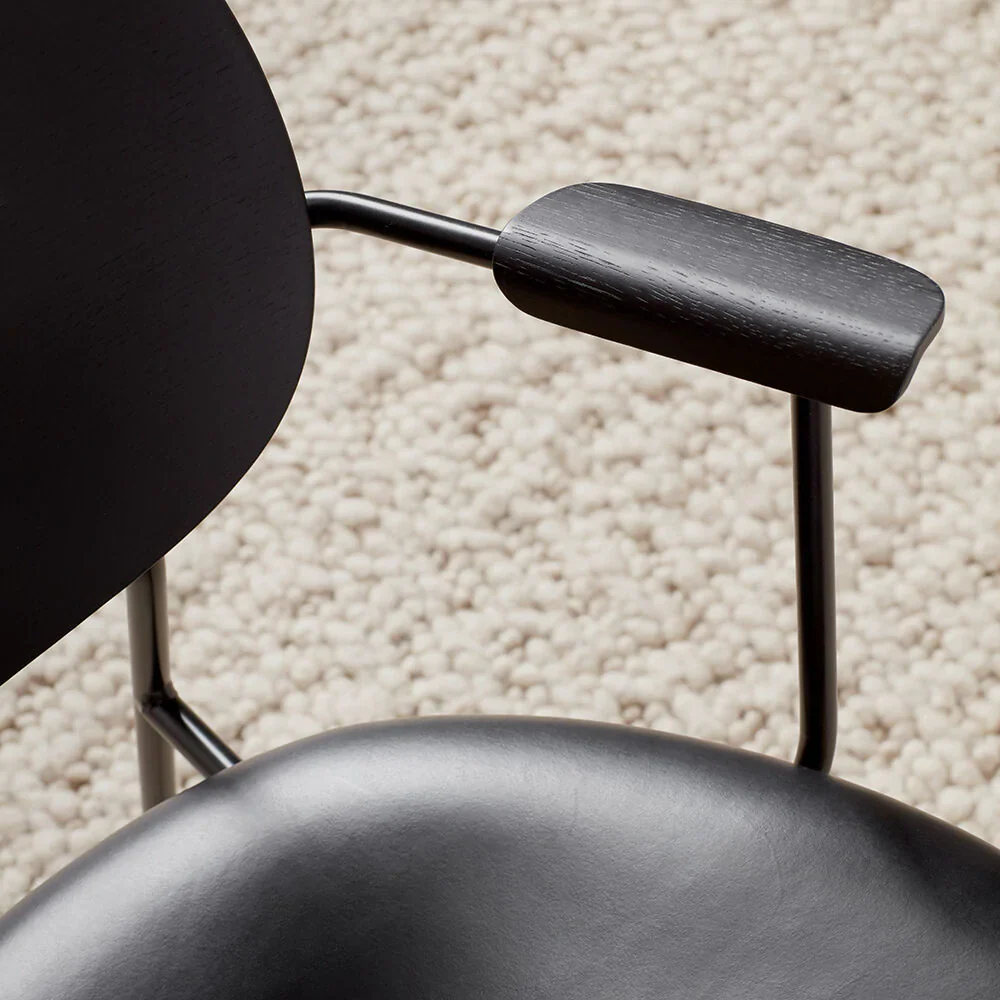 audo copenhagen (menu) | co lounge chair | black oak + leather - Image 13