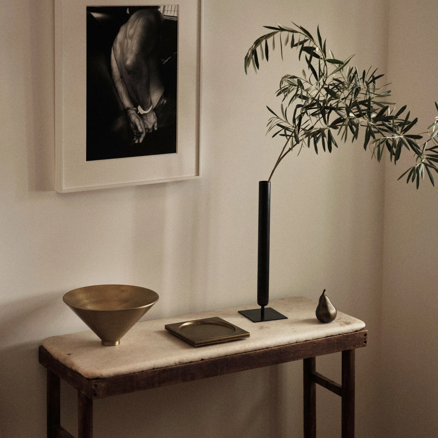 audo copenhagen (menu) | stance vase | bronzed brass 40cm - Image 6