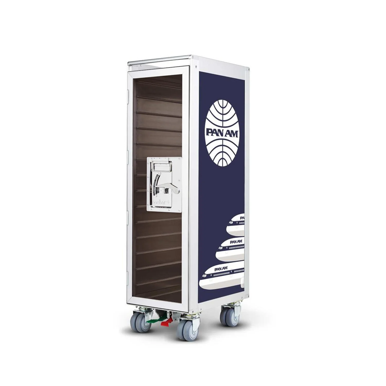 bordbar | classic trolley | OUTER TROLLEY ONLY - aluminium with transparent smoke door - Image 13