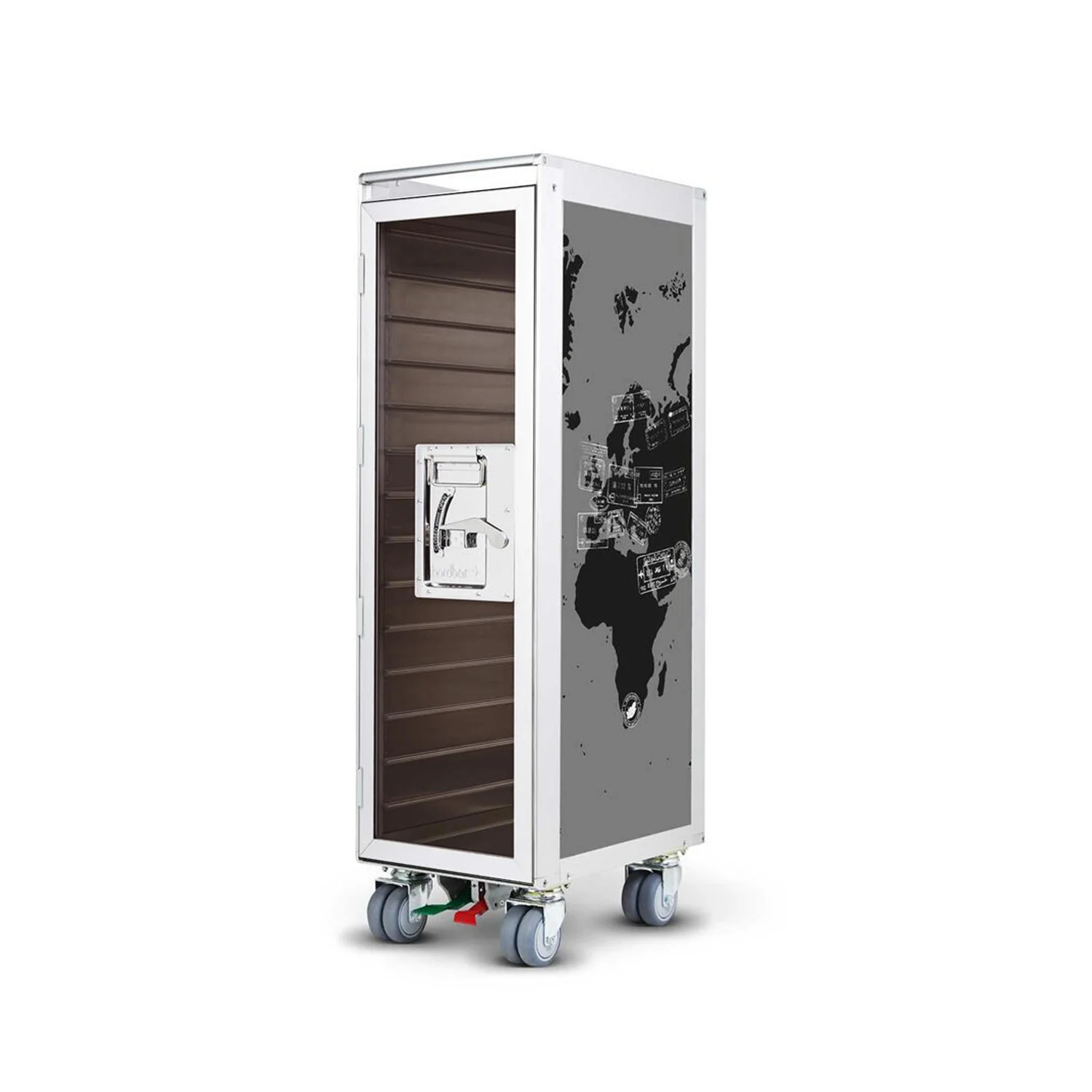 bordbar | classic trolley | OUTER TROLLEY ONLY - aluminium with transparent smoke door - Image 14