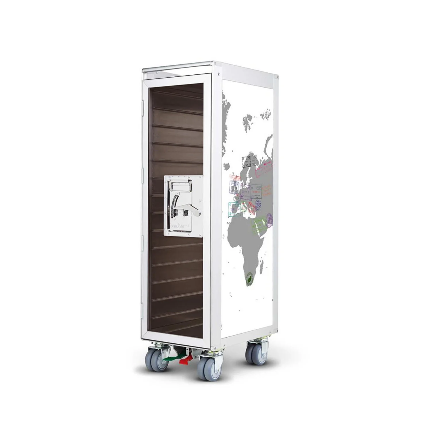 bordbar | classic trolley | OUTER TROLLEY ONLY - aluminium with transparent smoke door - Image 15