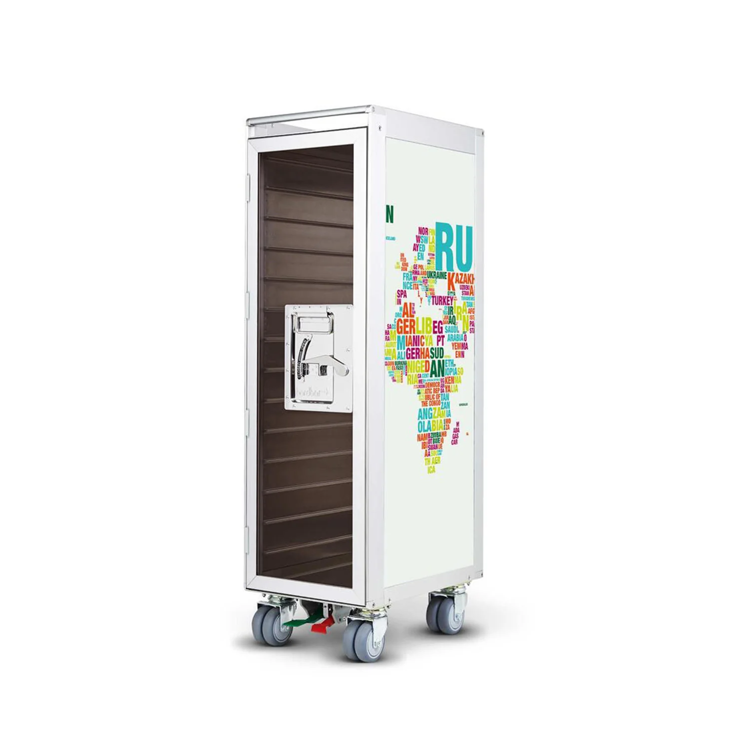 bordbar | classic trolley | OUTER TROLLEY ONLY - aluminium with transparent smoke door - Image 16