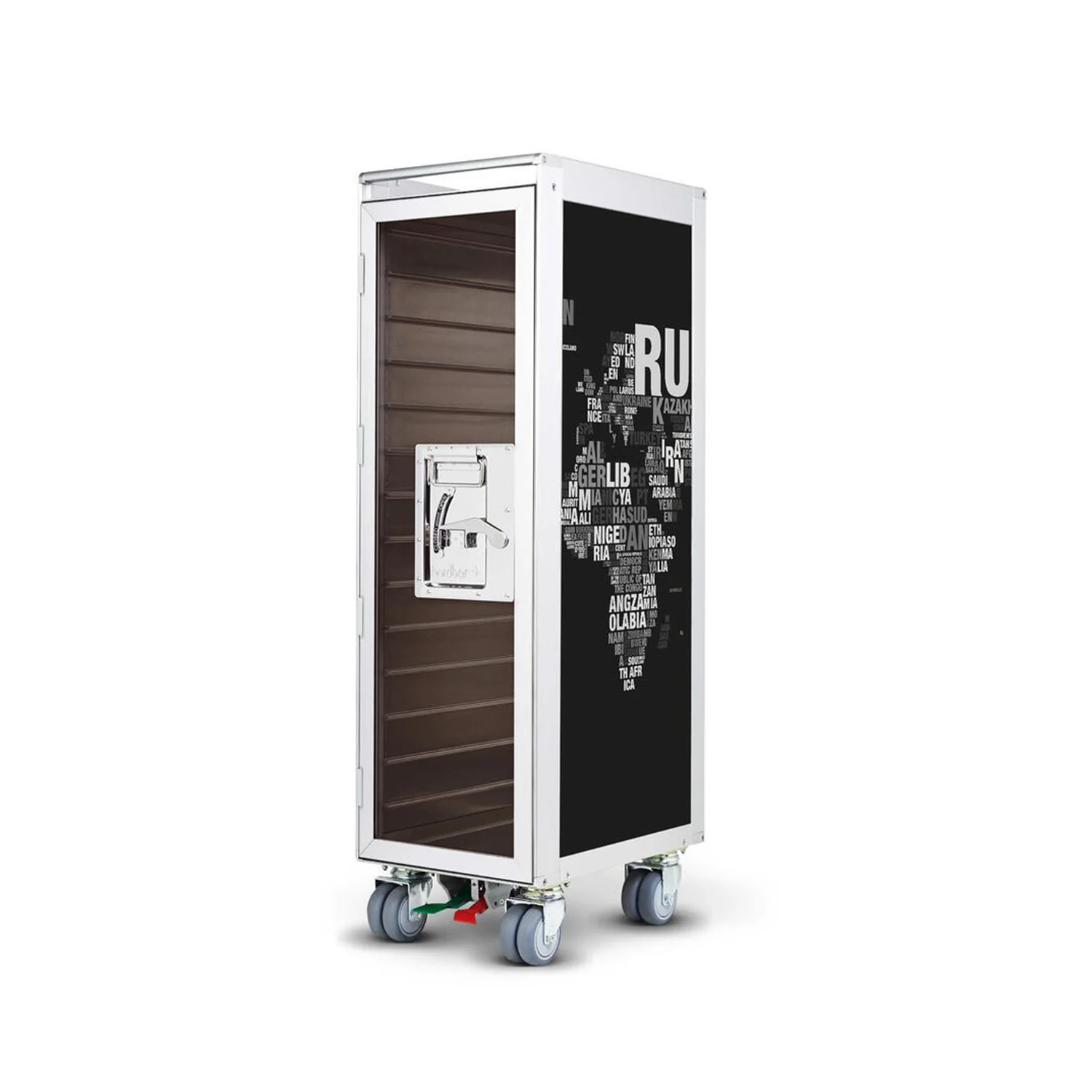 bordbar | classic trolley | OUTER TROLLEY ONLY - aluminium with transparent smoke door - Image 17