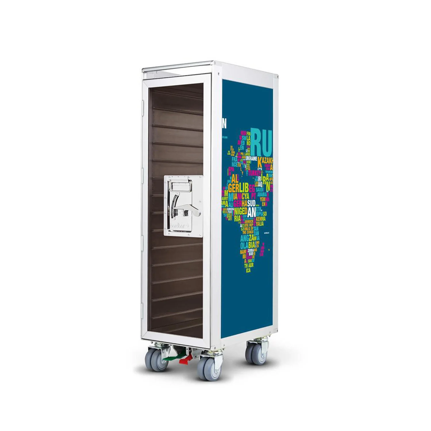 bordbar | classic trolley | OUTER TROLLEY ONLY - aluminium with transparent smoke door - Image 18
