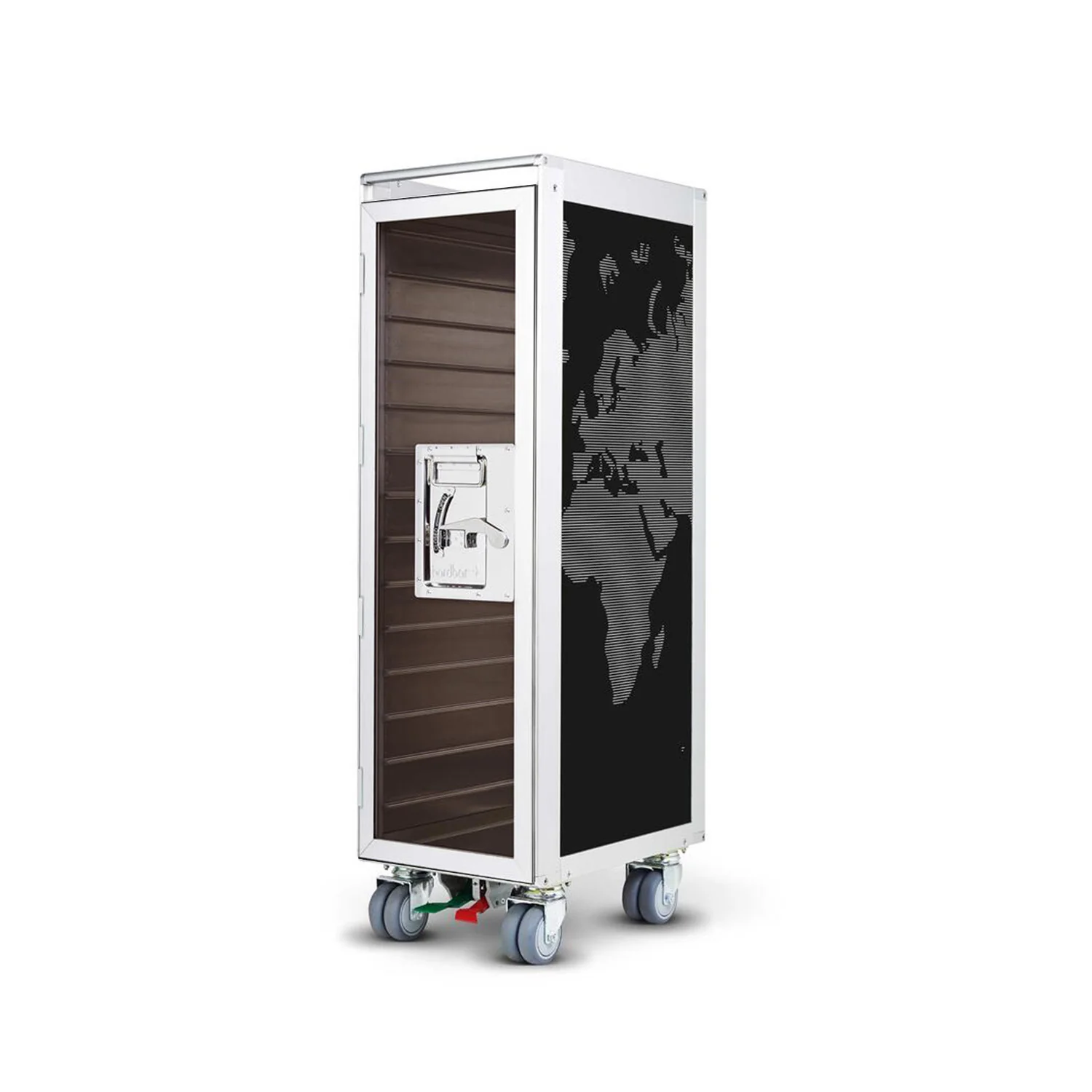 bordbar | classic trolley | OUTER TROLLEY ONLY - aluminium with transparent smoke door - Image 19