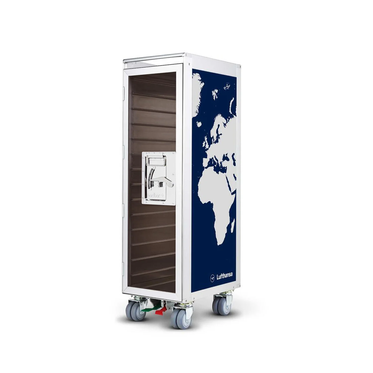 bordbar | classic trolley | OUTER TROLLEY ONLY - aluminium with transparent smoke door - Image 6