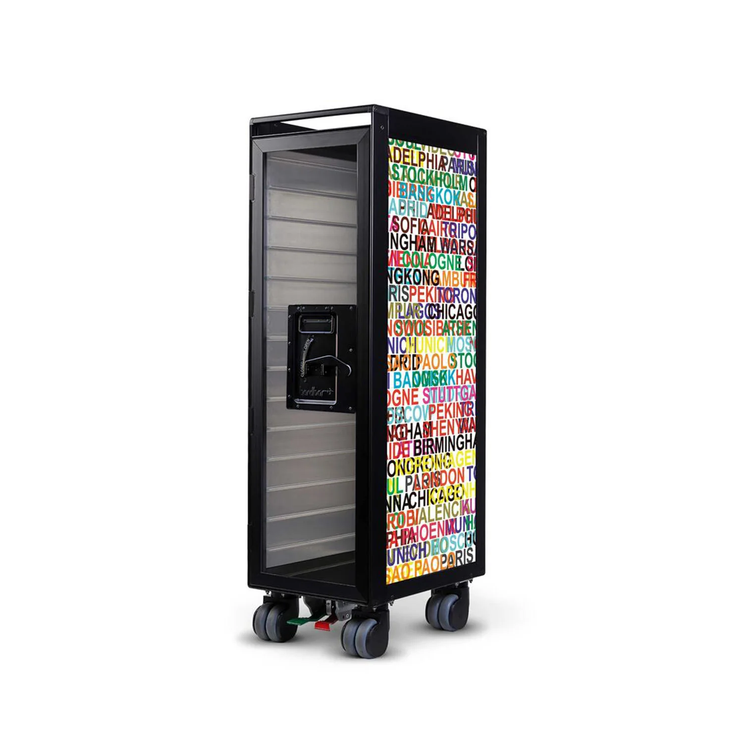 bordbar | classic trolley | OUTER TROLLEY ONLY - black with transparent door - Image 5