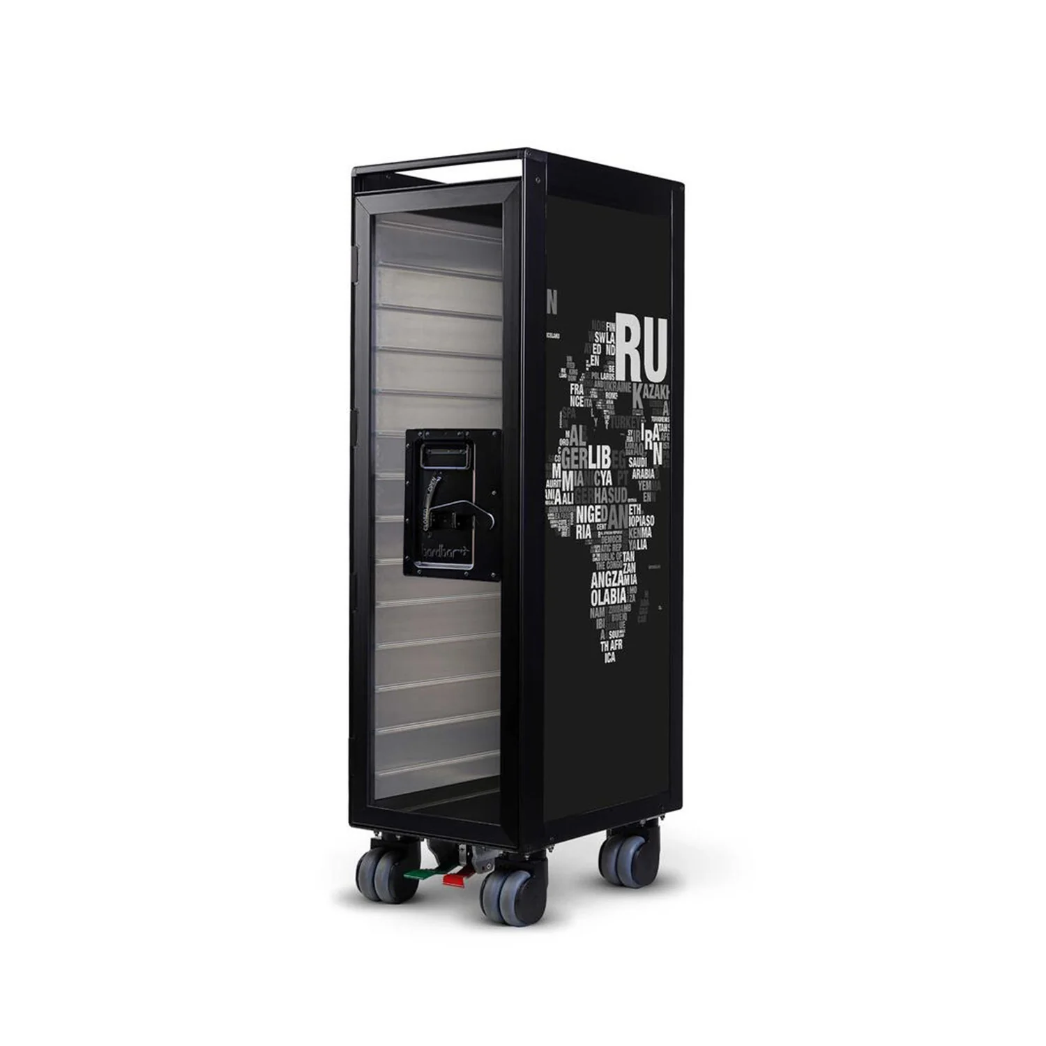 bordbar | classic trolley | OUTER TROLLEY ONLY - black with transparent door - Image 7