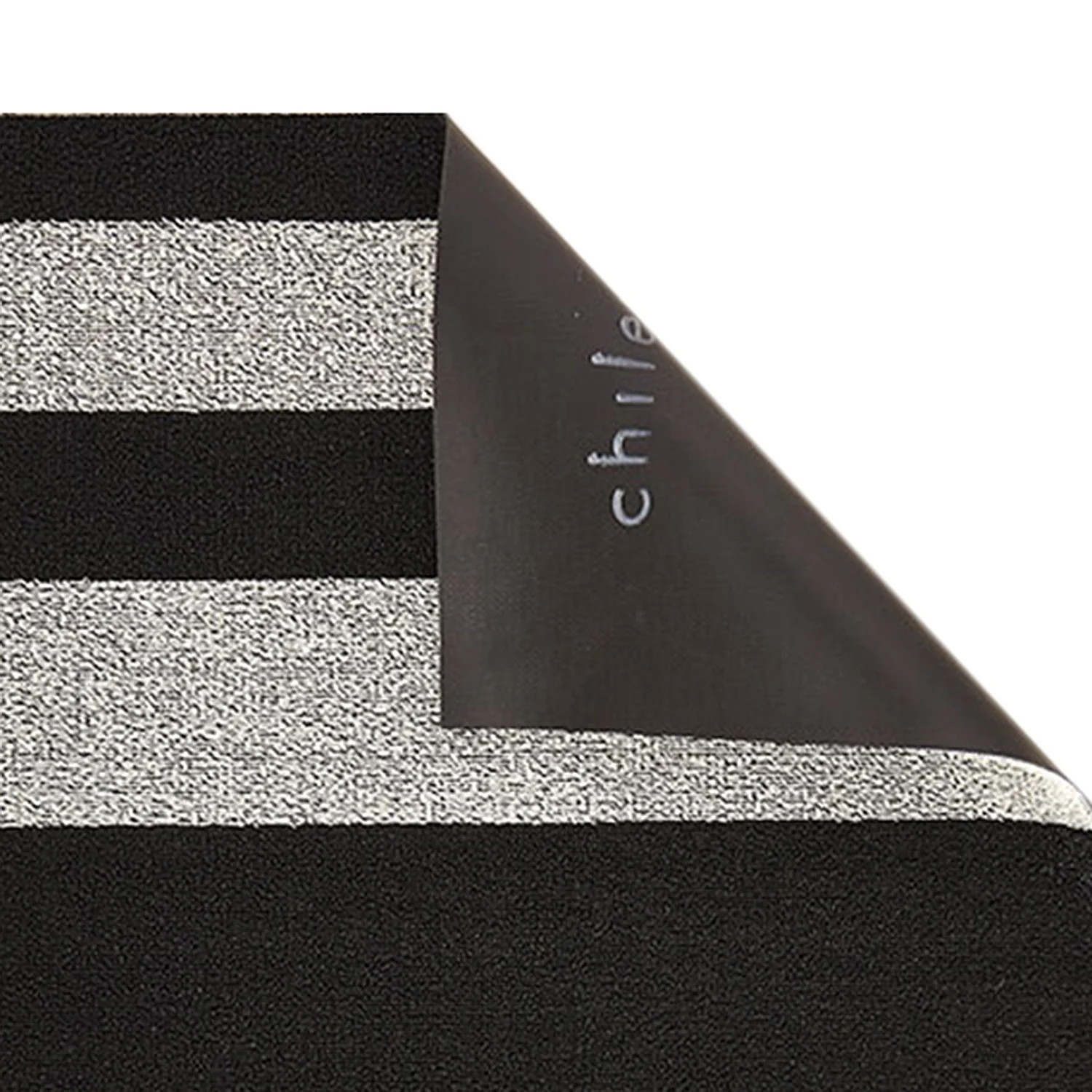chilewich | shag doormat 46x71cm (18x28") | bold stripe black + white - Image 4
