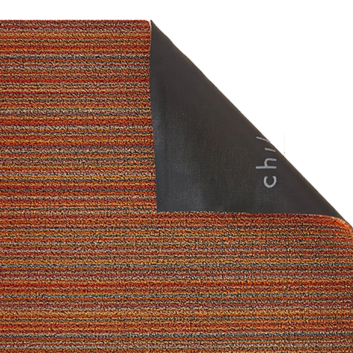 chilewich | shag doormat 46x71cm (18x28") | skinny stripe orange - Image 3
