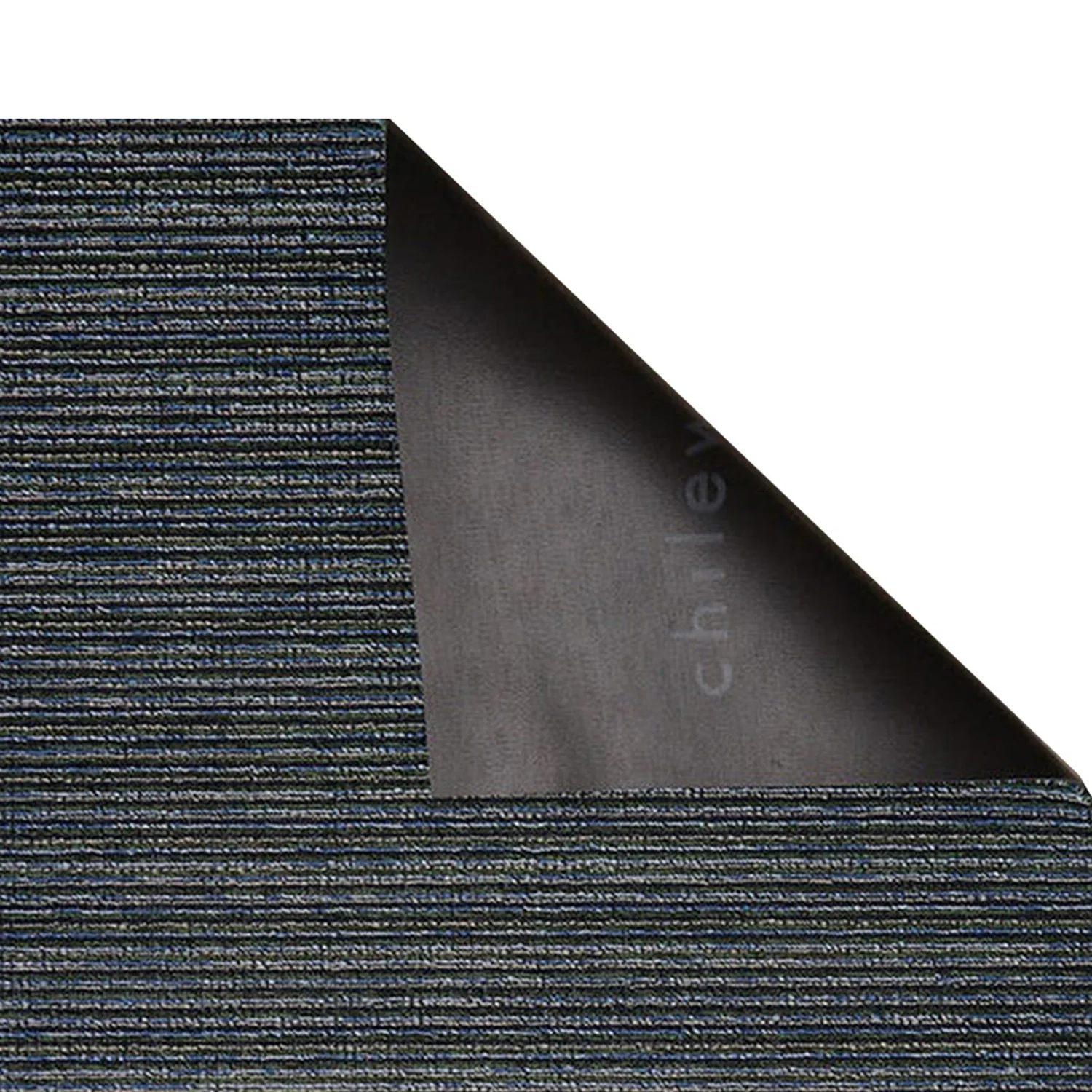 chilewich | shag big mat 91x152cm (36x60") | skinny stripe forest - Image 3