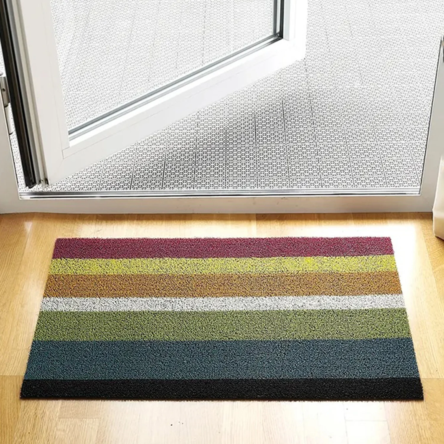 chilewich | shag doormat 46x71cm (18x28") | bold stripe multi - Image 2