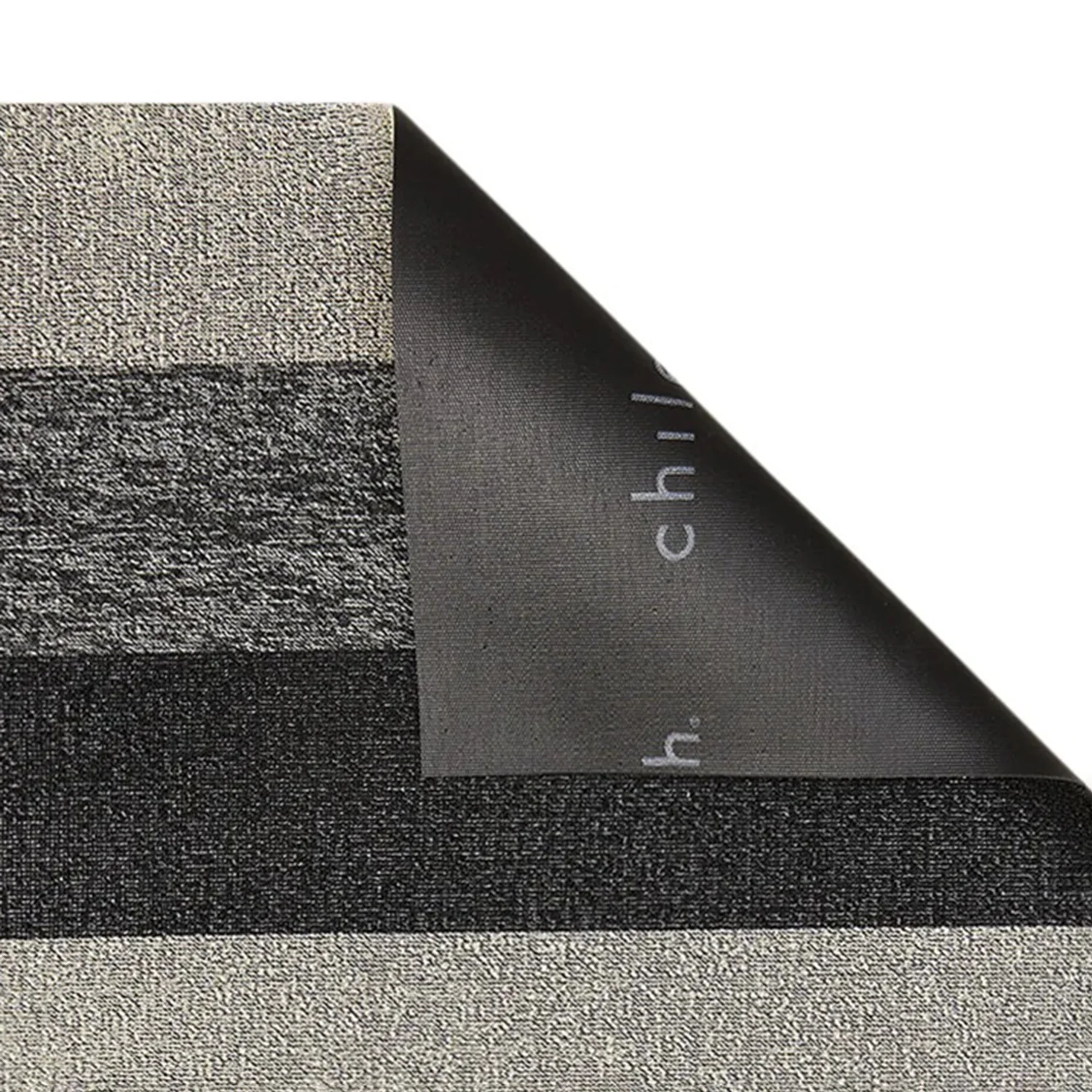 chilewich | shag doormat 46x71cm (18x28") | marbled stripe salt + pepper - Image 3