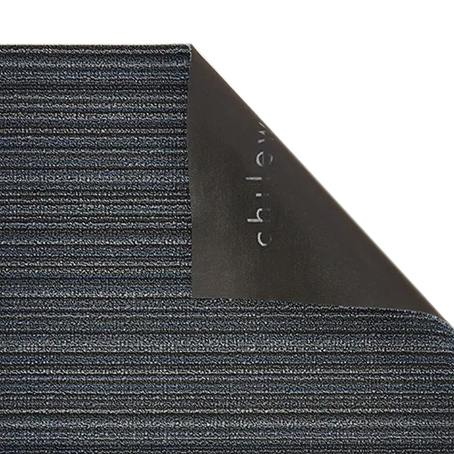 chilewich | shag doormat 46x71cm (18x28") | skinny stripe blue - Image 3