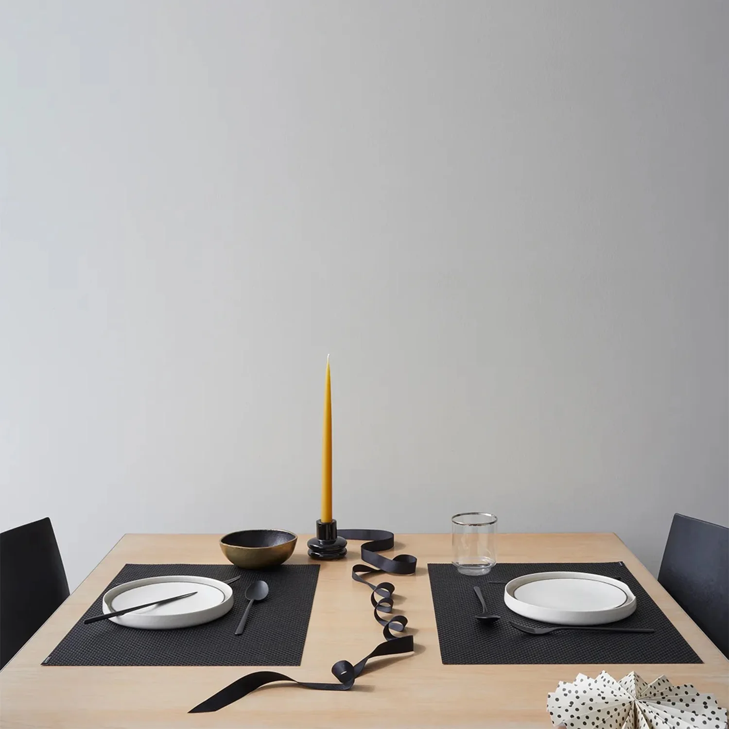 chilewich | placemat rectangle | basketweave oyster - Image 3