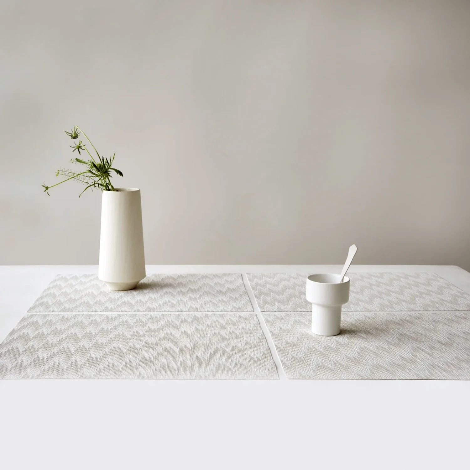 chilewich | placemat rectangle | flare pumice - Image 2