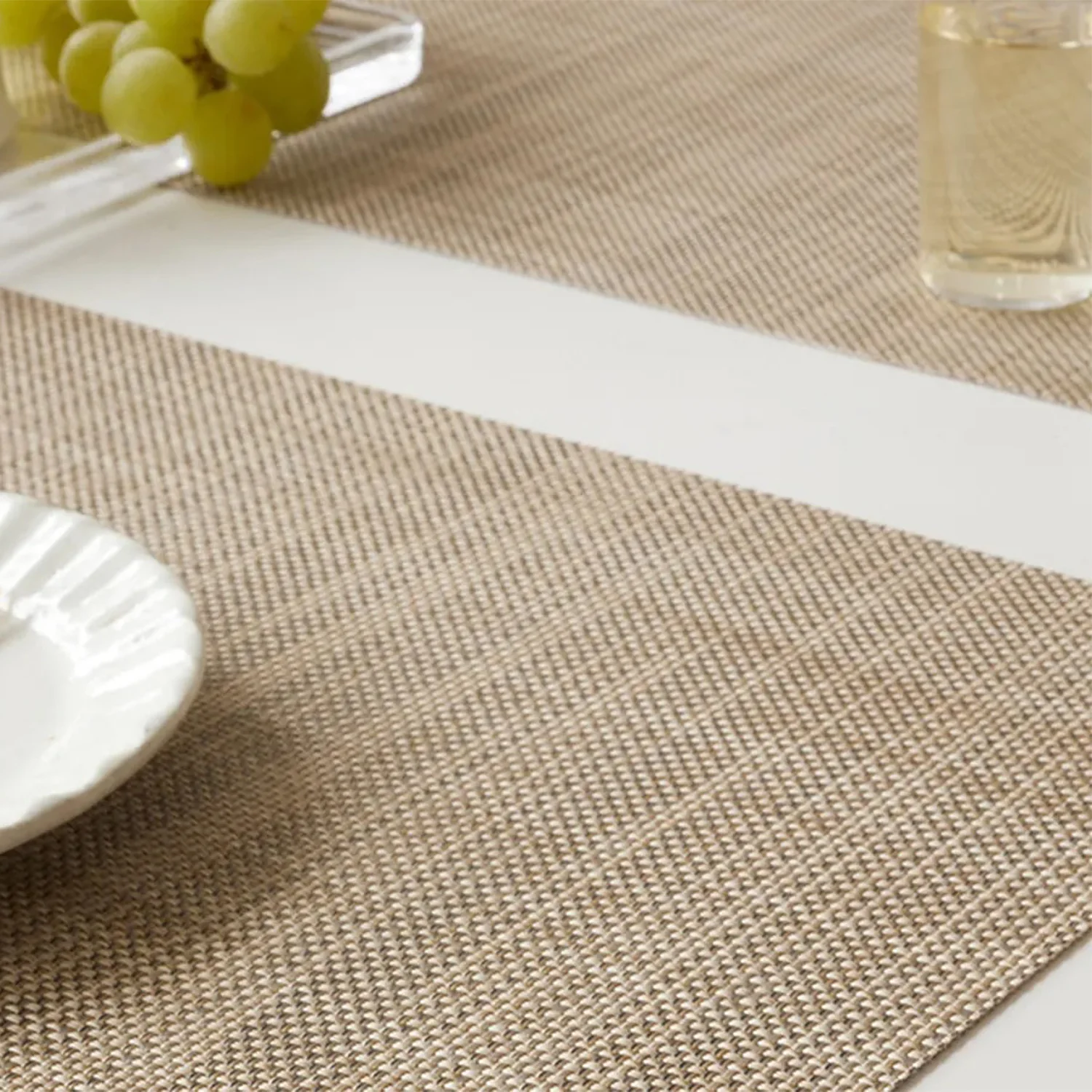 chilewich | placemat rectangle | mini basketweave parchment - Image 5