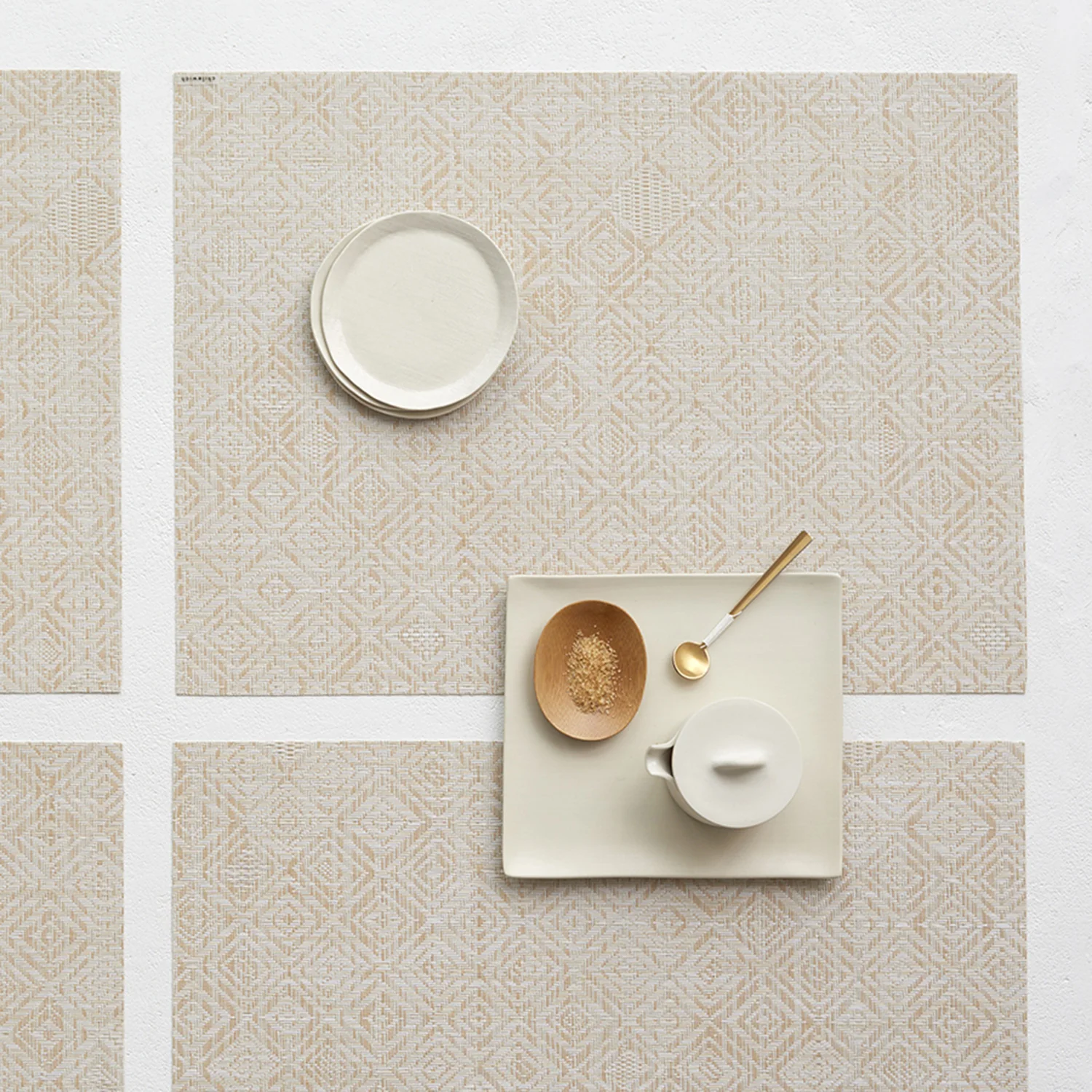 chilewich | placemat rectangle | mosaic almond - Image 5