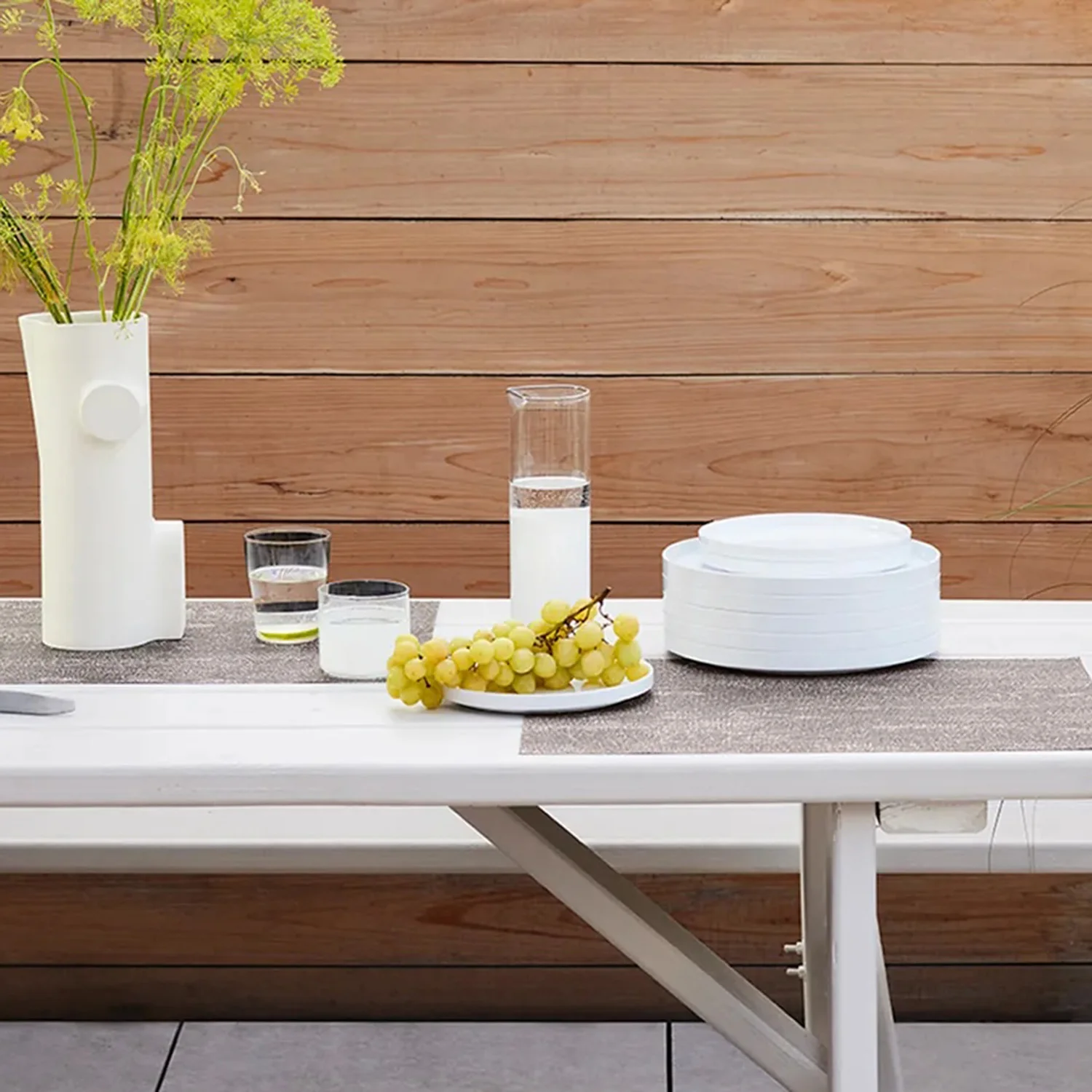 chilewich | placemat rectangle | woodgrain umber - Image 3