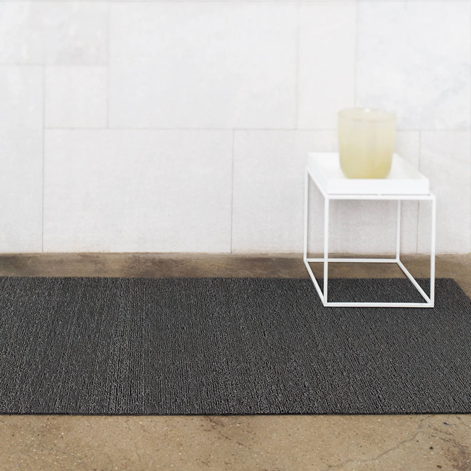 chilewich | shag runner mat 61x183cm (24x72") | solid mercury - Image 3