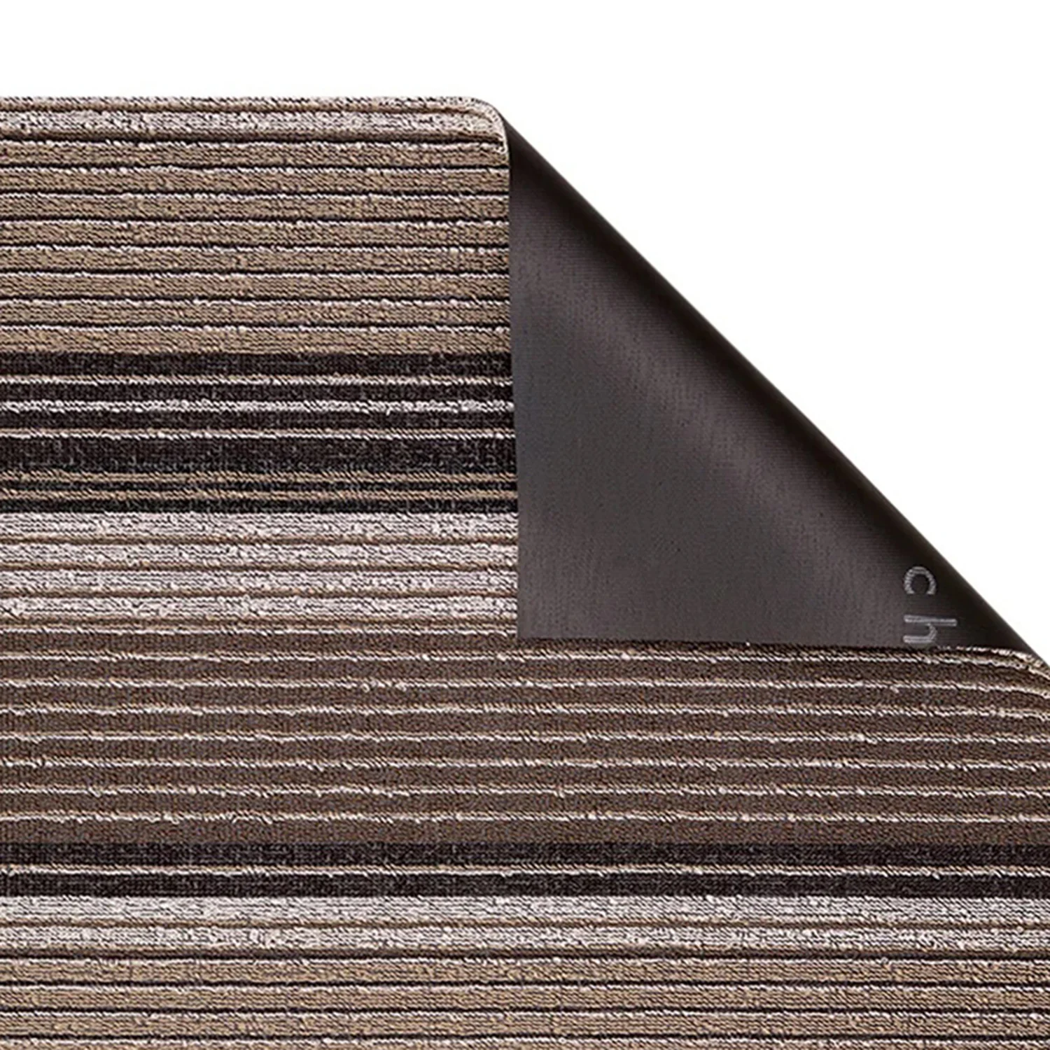 chilewich | shag doormat 46x71cm (18x28") | pleat stripe oyster - Image 5
