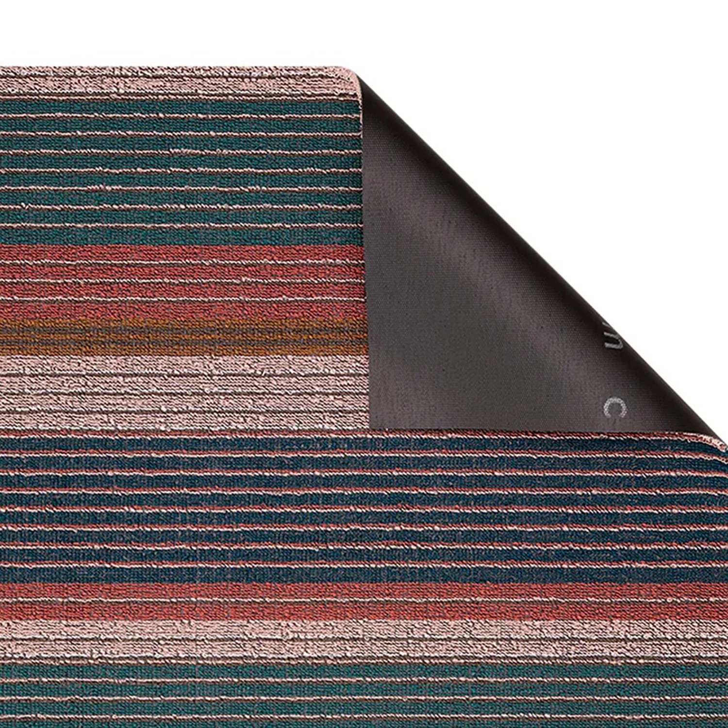 chilewich | shag doormat 46x71cm (18x28") | pleat stripe raspberry - Image 5