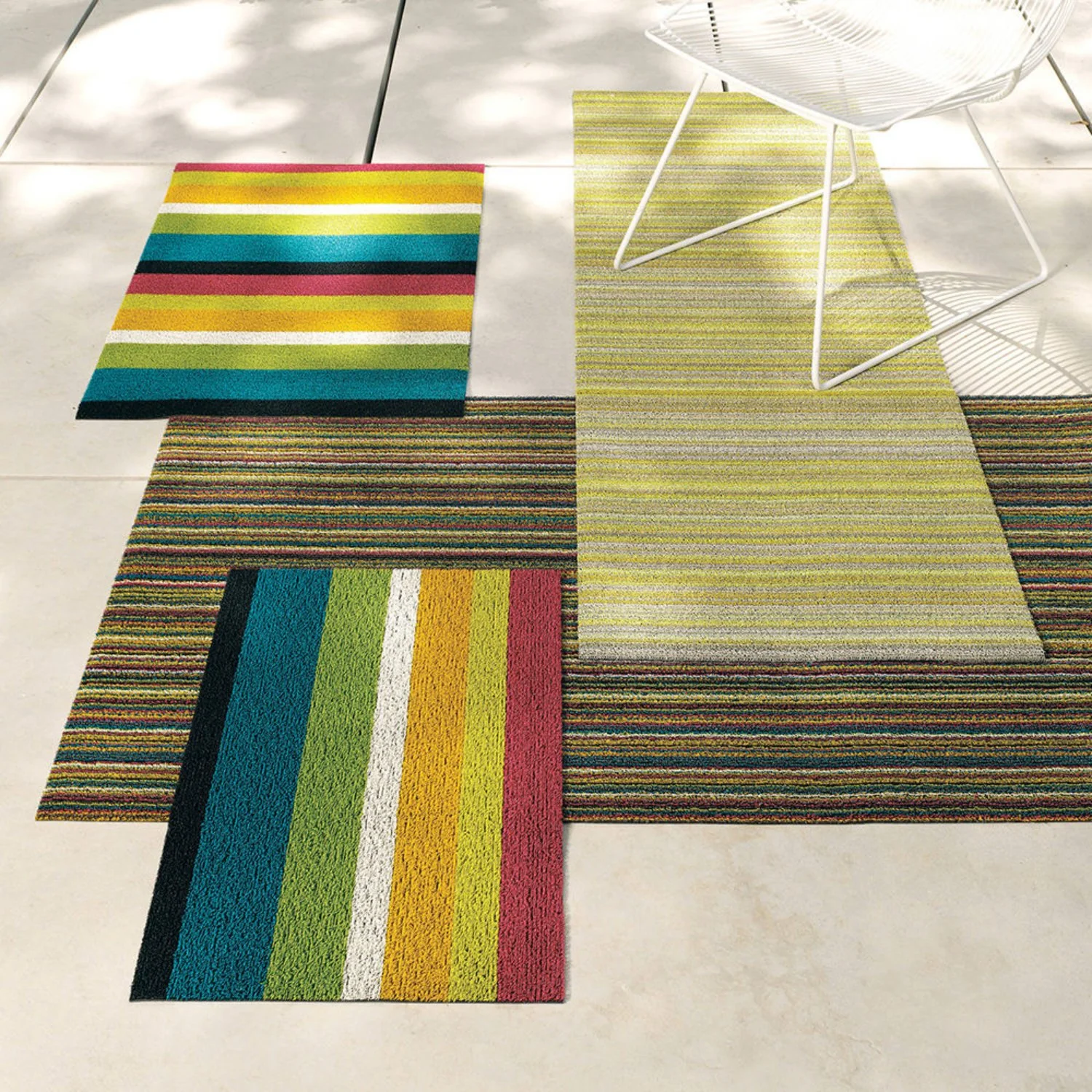 chilewich | shag utility doormat 61x91cm (24x36") | bold stripe multi - Image 5