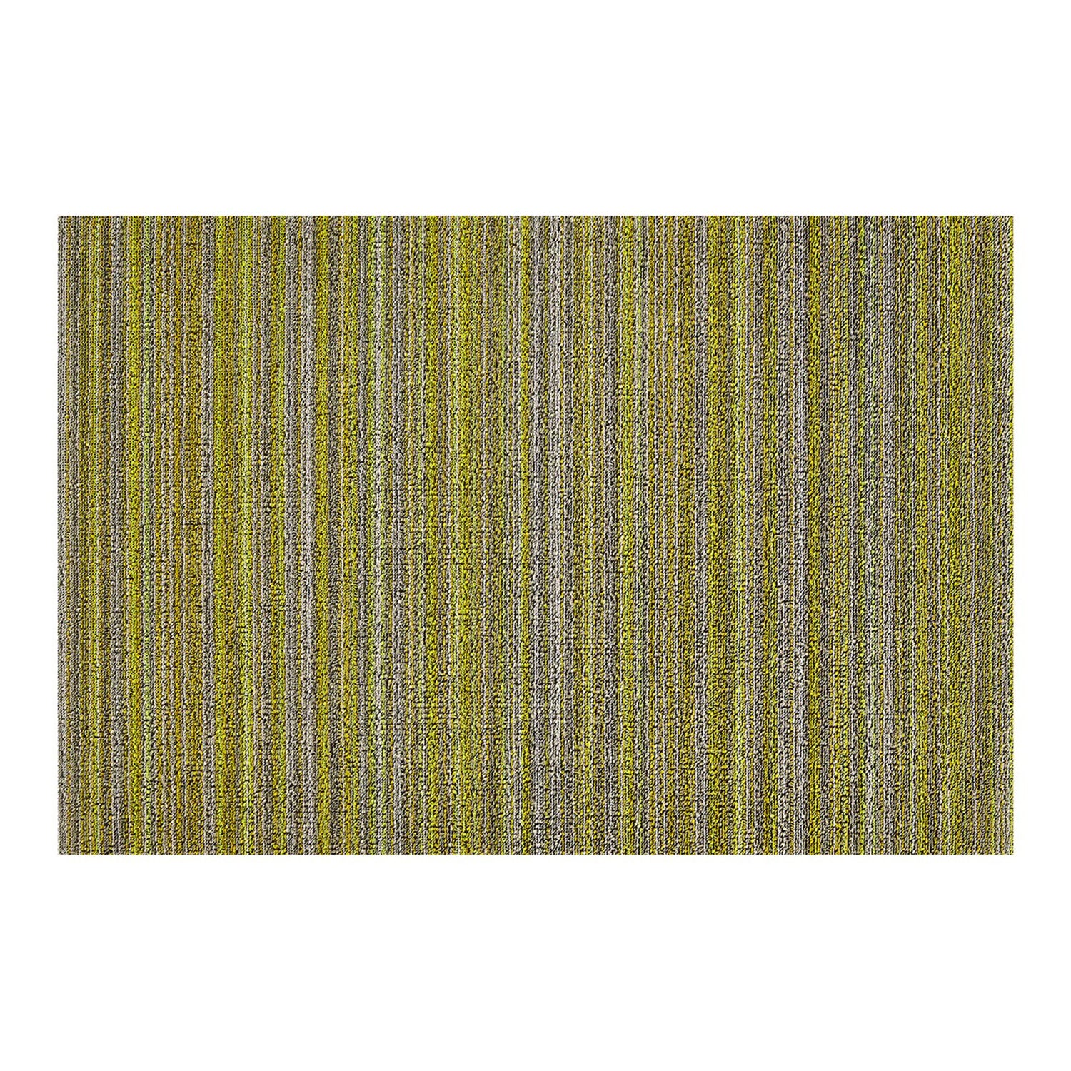 chilewich | shag utility doormat 61x91cm (24x36") | skinny stripe citron