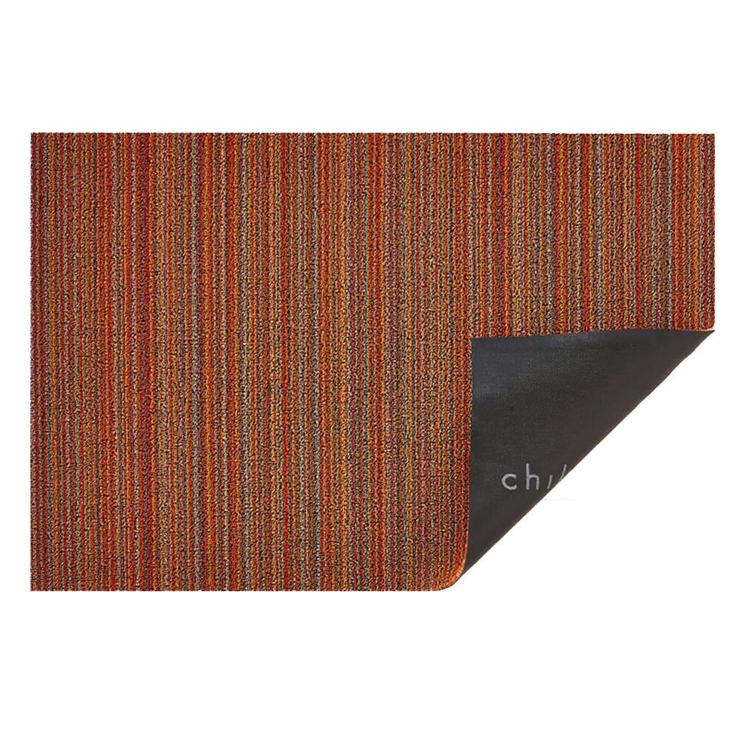 chilewich | shag utility doormat 61x91cm (24x36") | skinny stripe orange - Image 4
