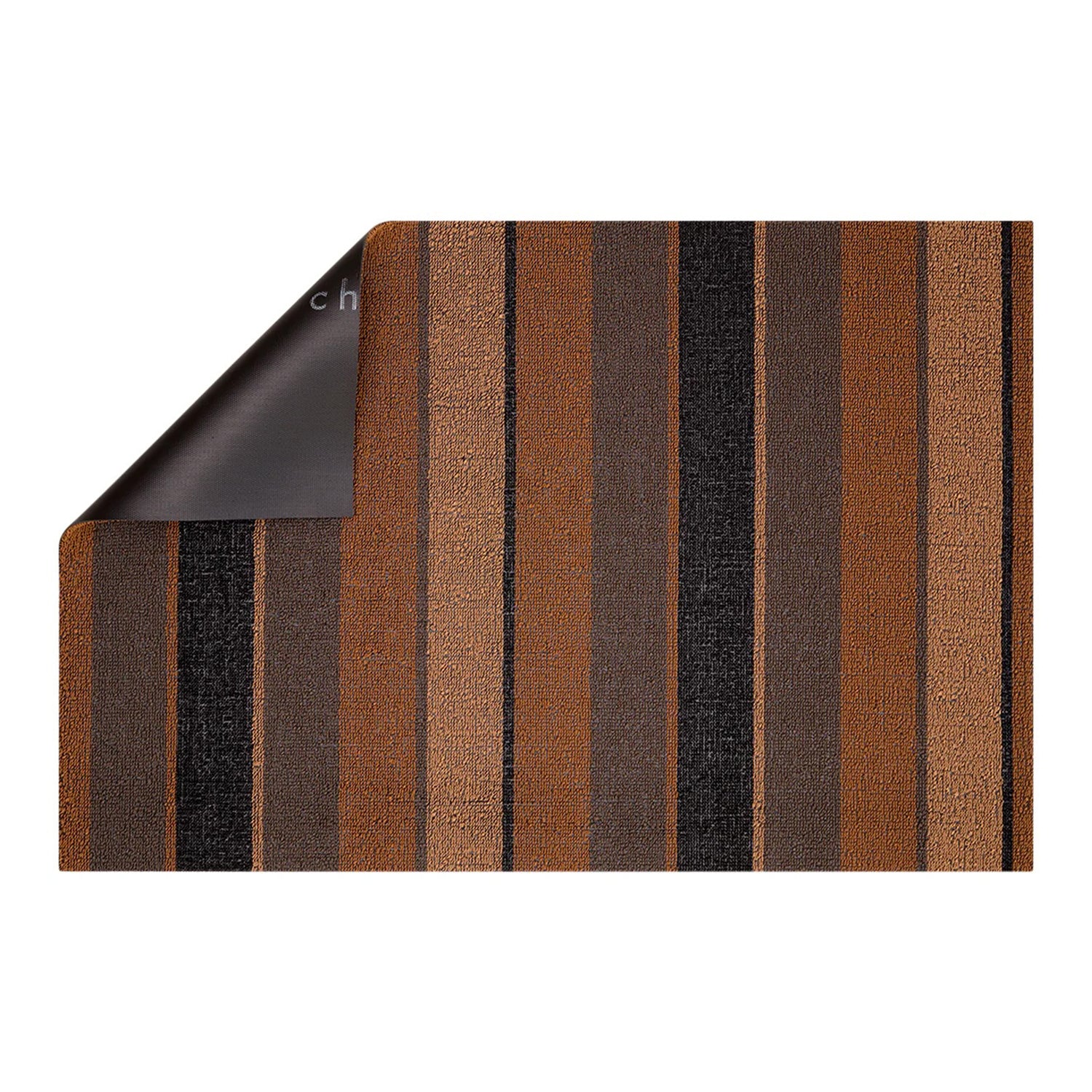 chilewich | shag utility doormat 61x91cm (24x36") | bolt stripe honey - Image 4