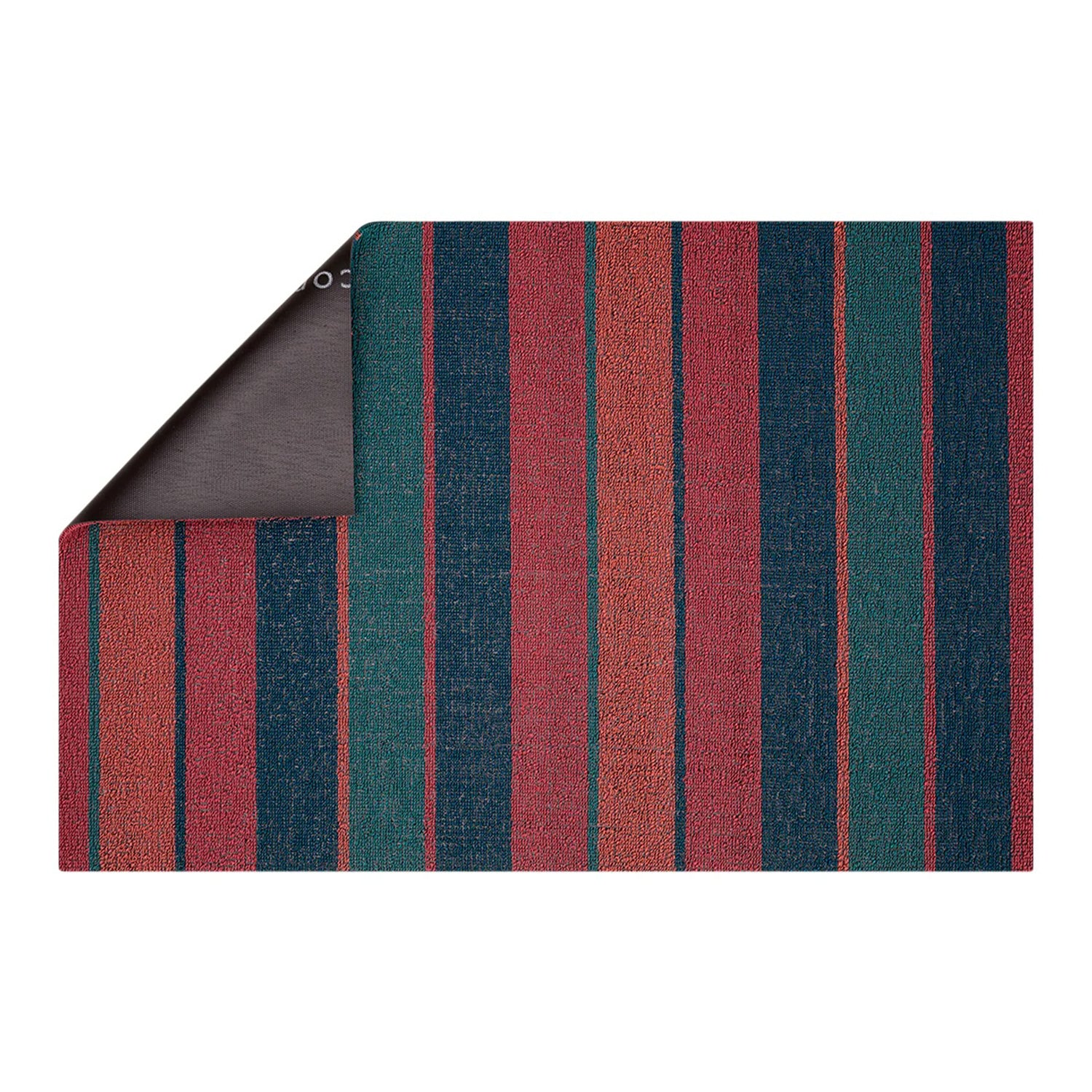 chilewich | shag utility doormat 61x91cm (24x36") | bolt stripe raspberry - Image 7