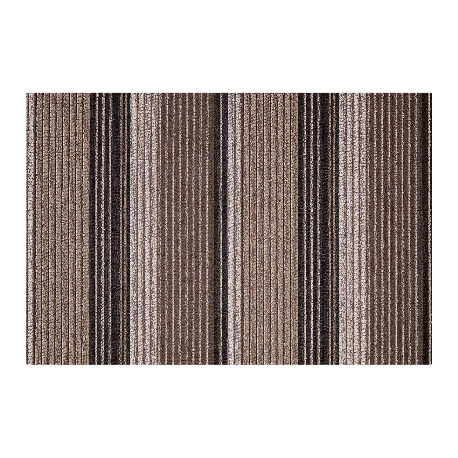 chilewich | shag utility doormat 61x91cm (24x36") | pleat stripe oyster - Image 5