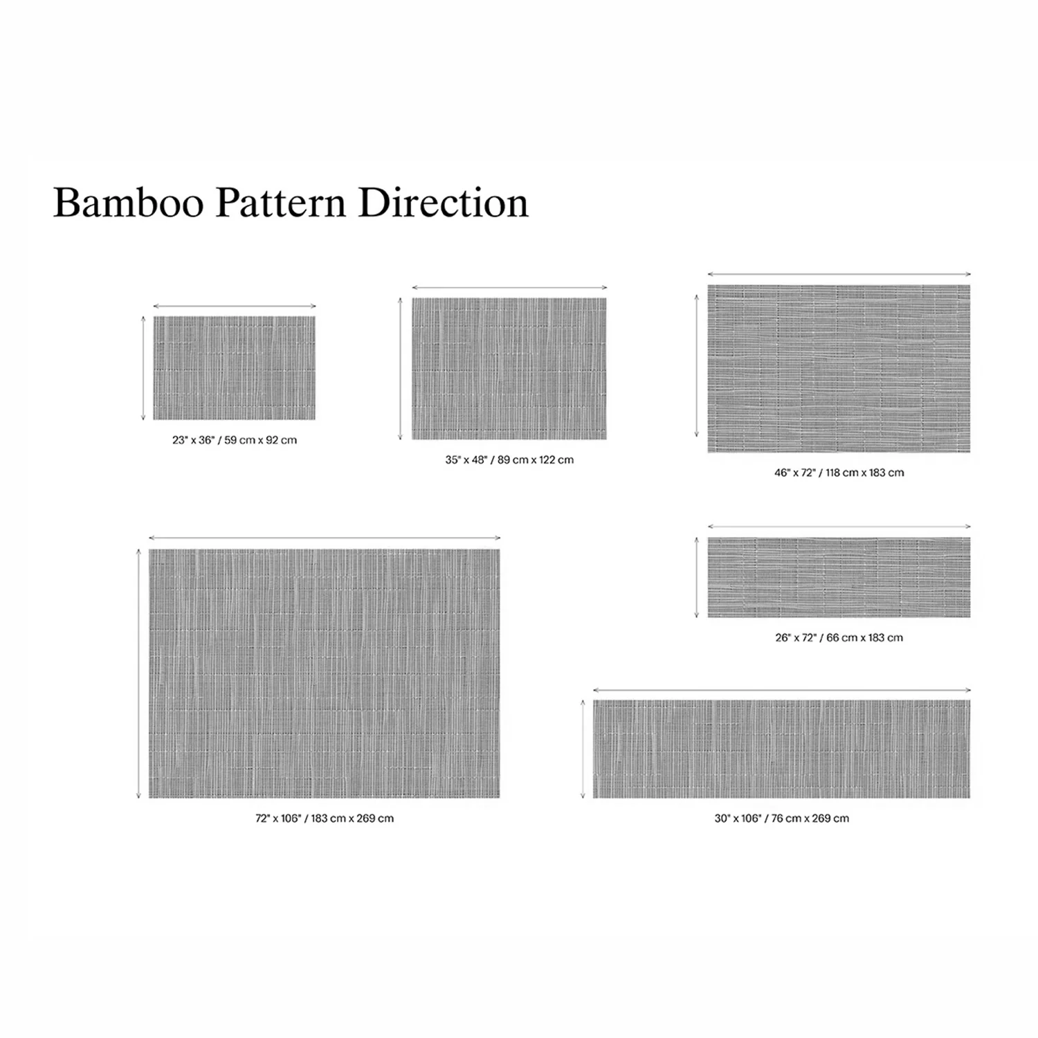 chilewich | woven floor runner 66x183cm (26x72") | bamboo fog - Image 4