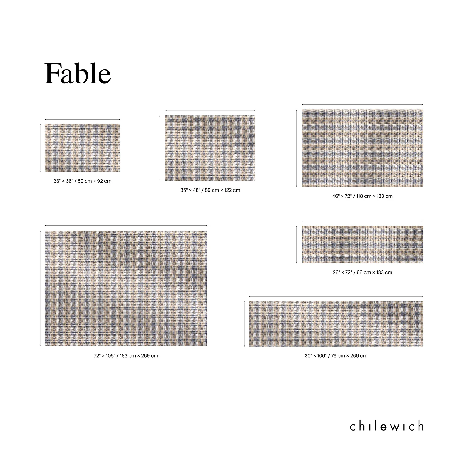 chilewich | woven floormat 76x269cm (30x106") | fable sorbet - Image 4