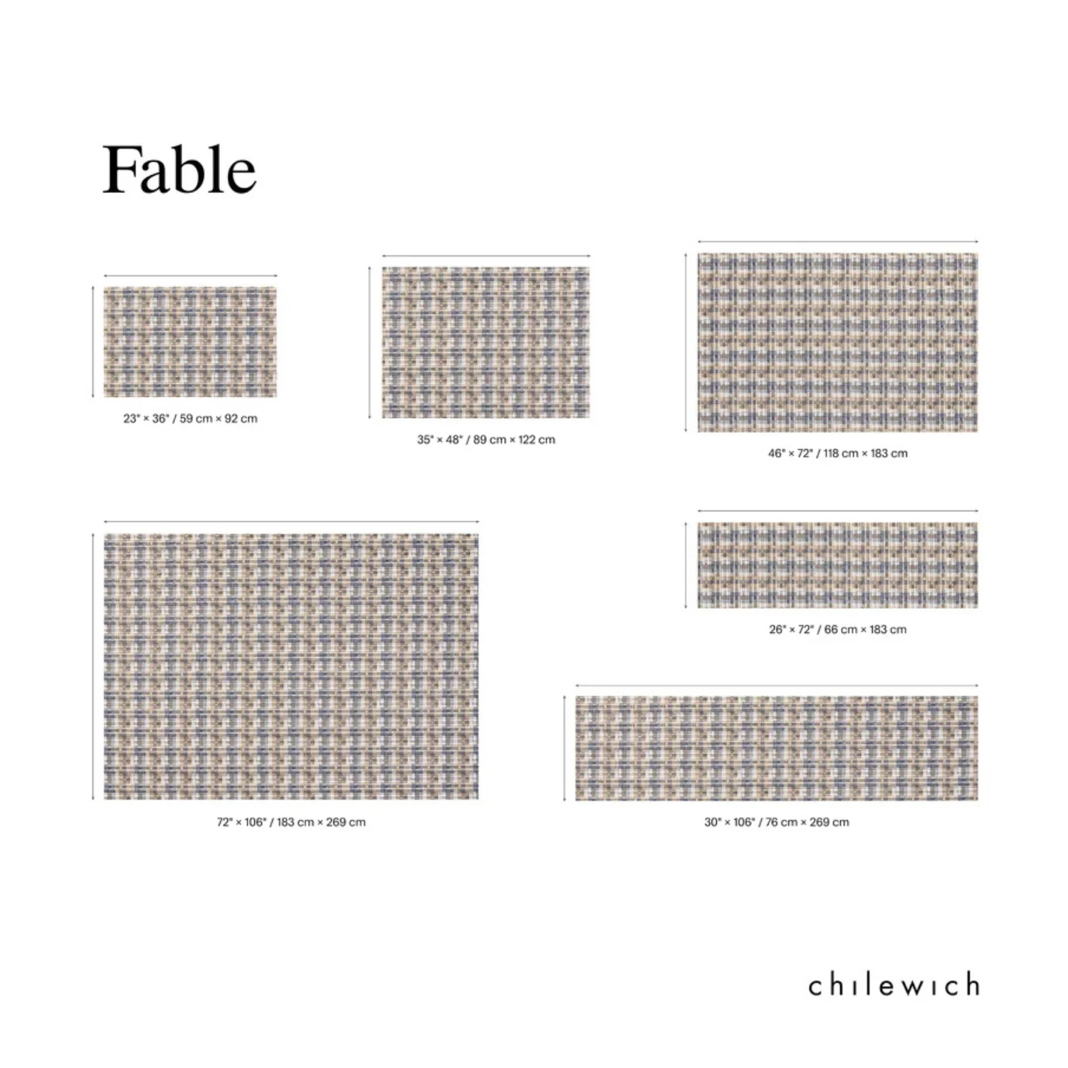 chilewich | woven floormat 76x269cm (30x106") | fable coast - Image 4