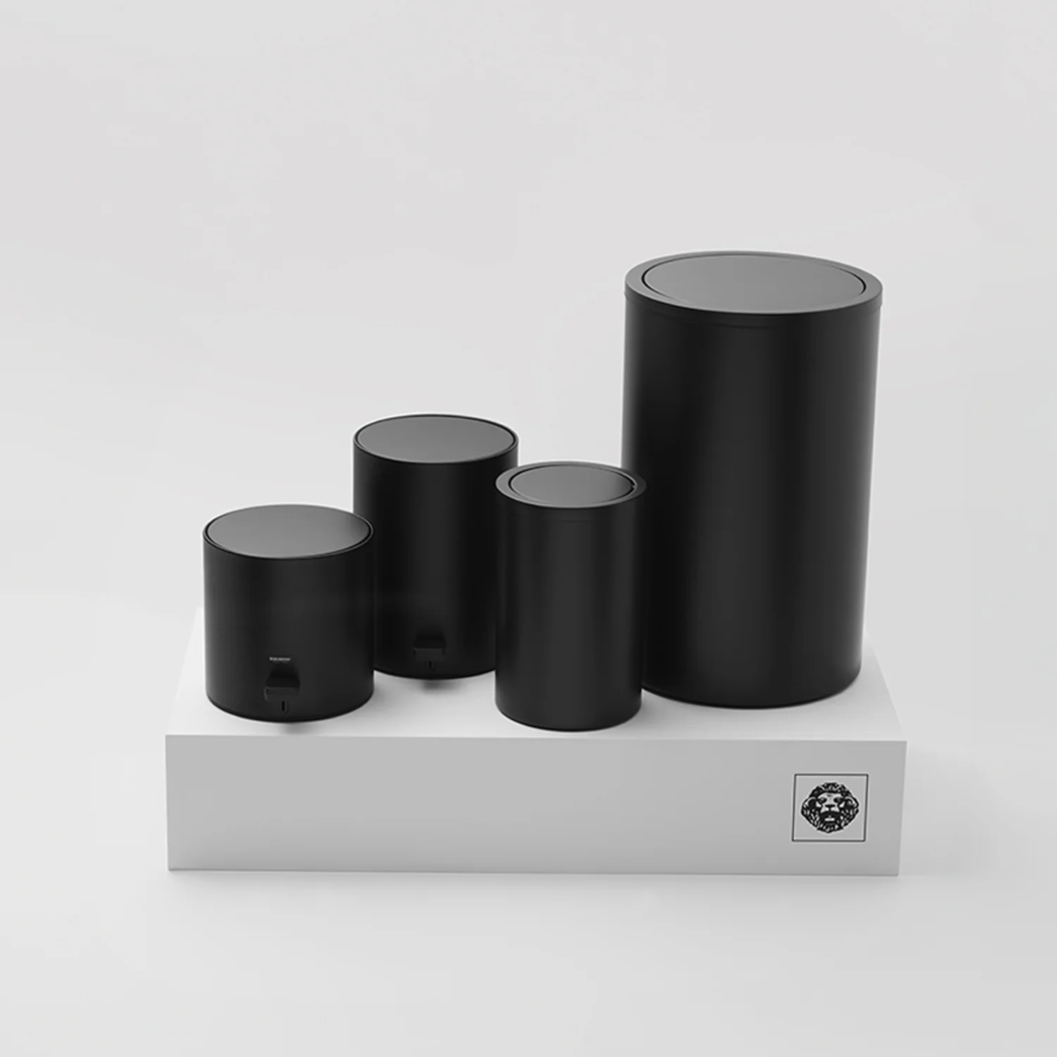 decor walther | BASIC series | bin with revolving cover | matte black - Image 3