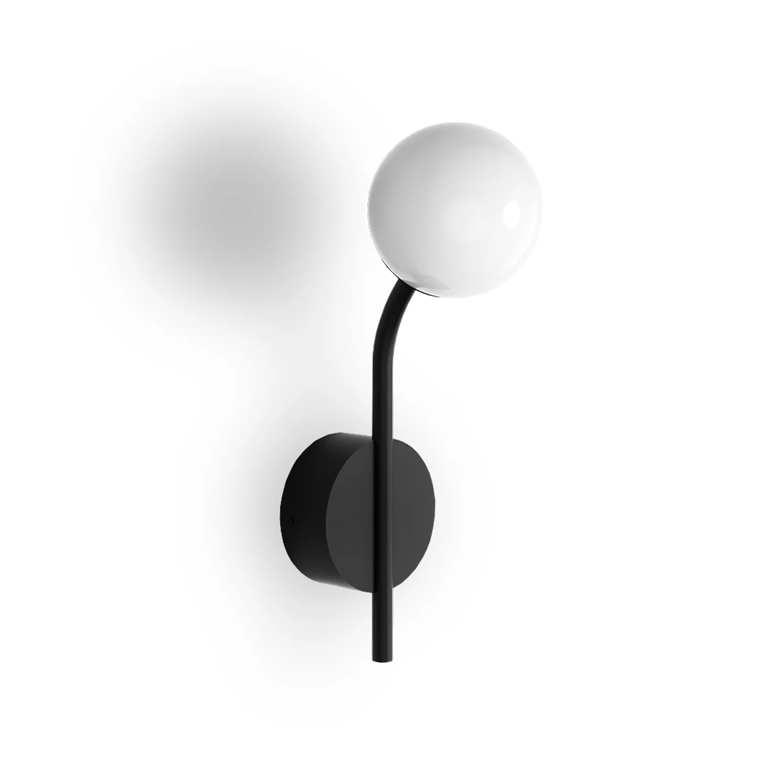 decor walther | BASIC series | pep one wall light | matte black - LC