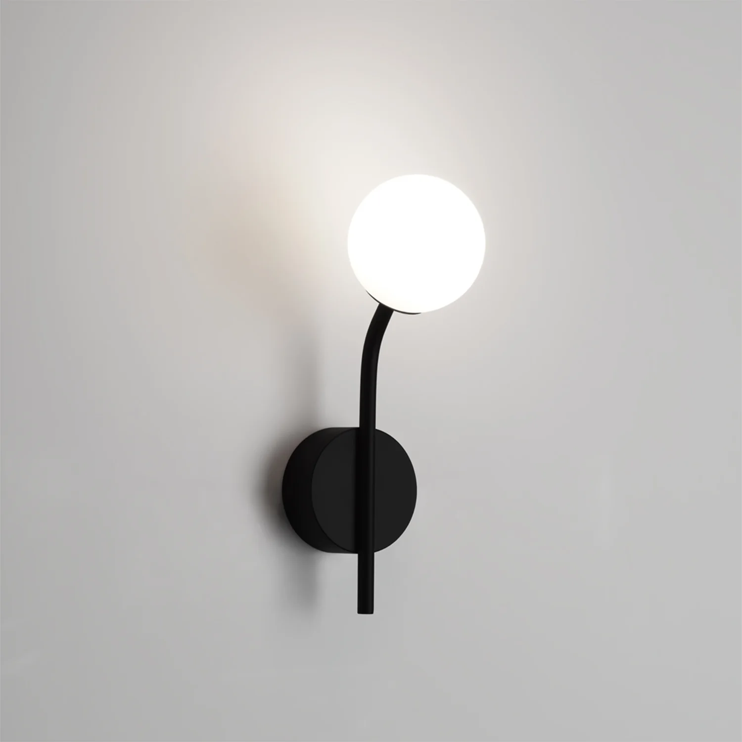 decor walther | BASIC series | pep one wall light | matte black - LC - Image 2