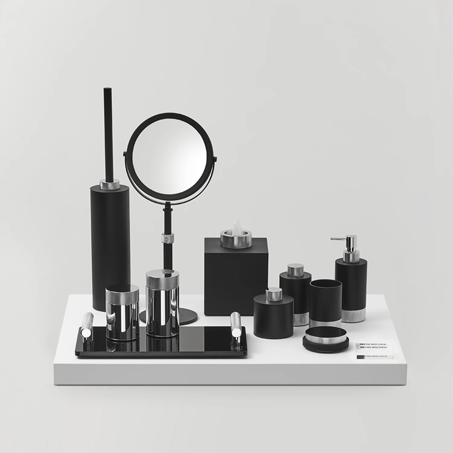 decor walther | CLUB series | soap dispenser | matte black + chrome - Image 3