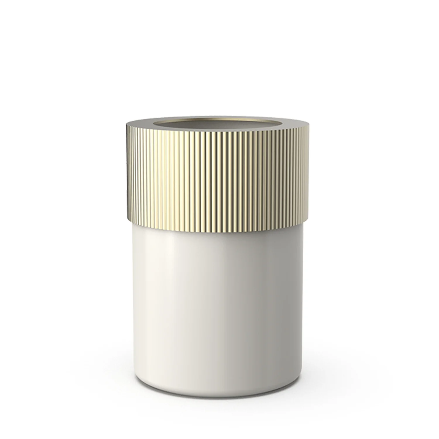 decor walther | OF.LINE series | waste bin | champagne + shell