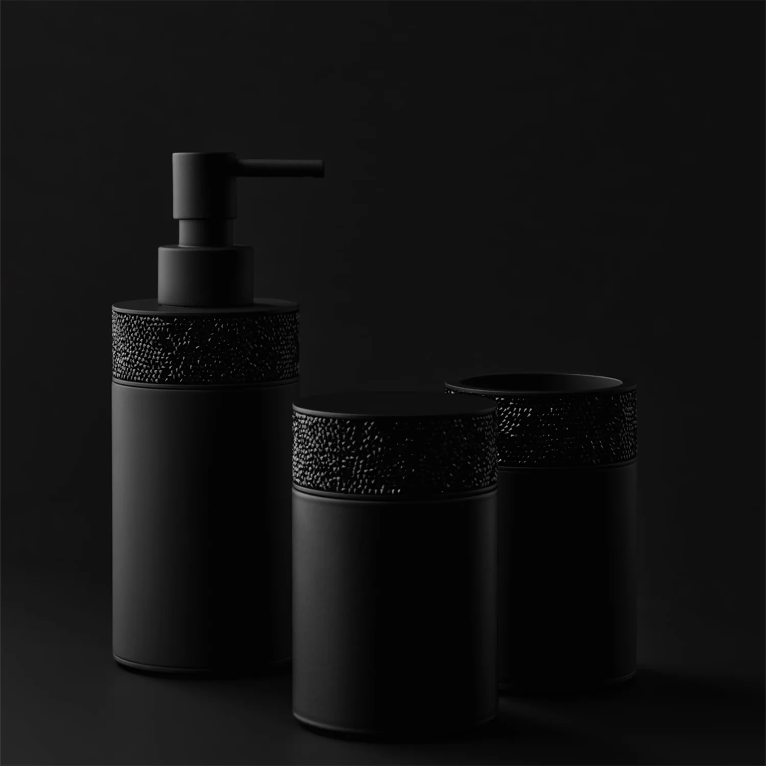 decor walther | ROCKS series | box without lid | matte black + swarovski crystals - Image 4