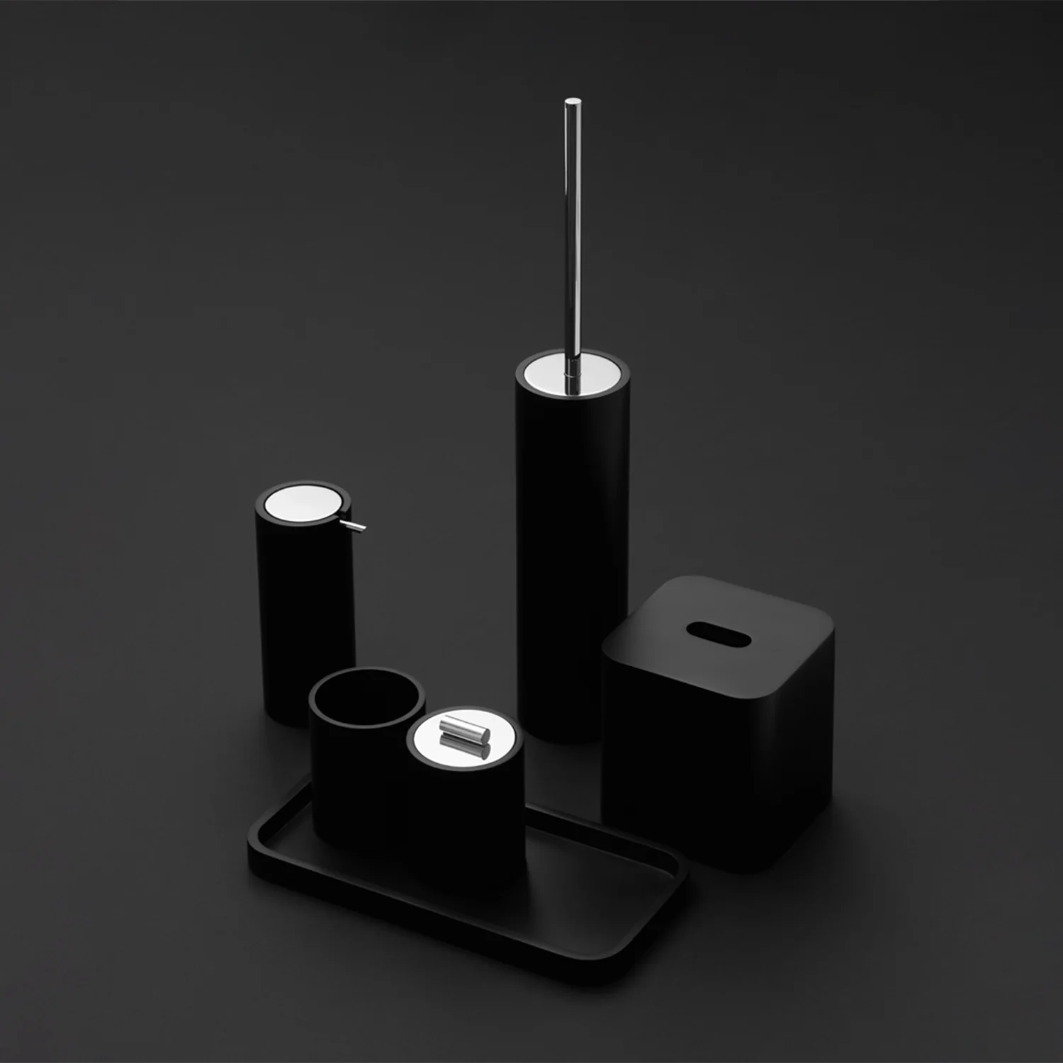 decor walther | STONE series | tab tray | matte black - Image 2