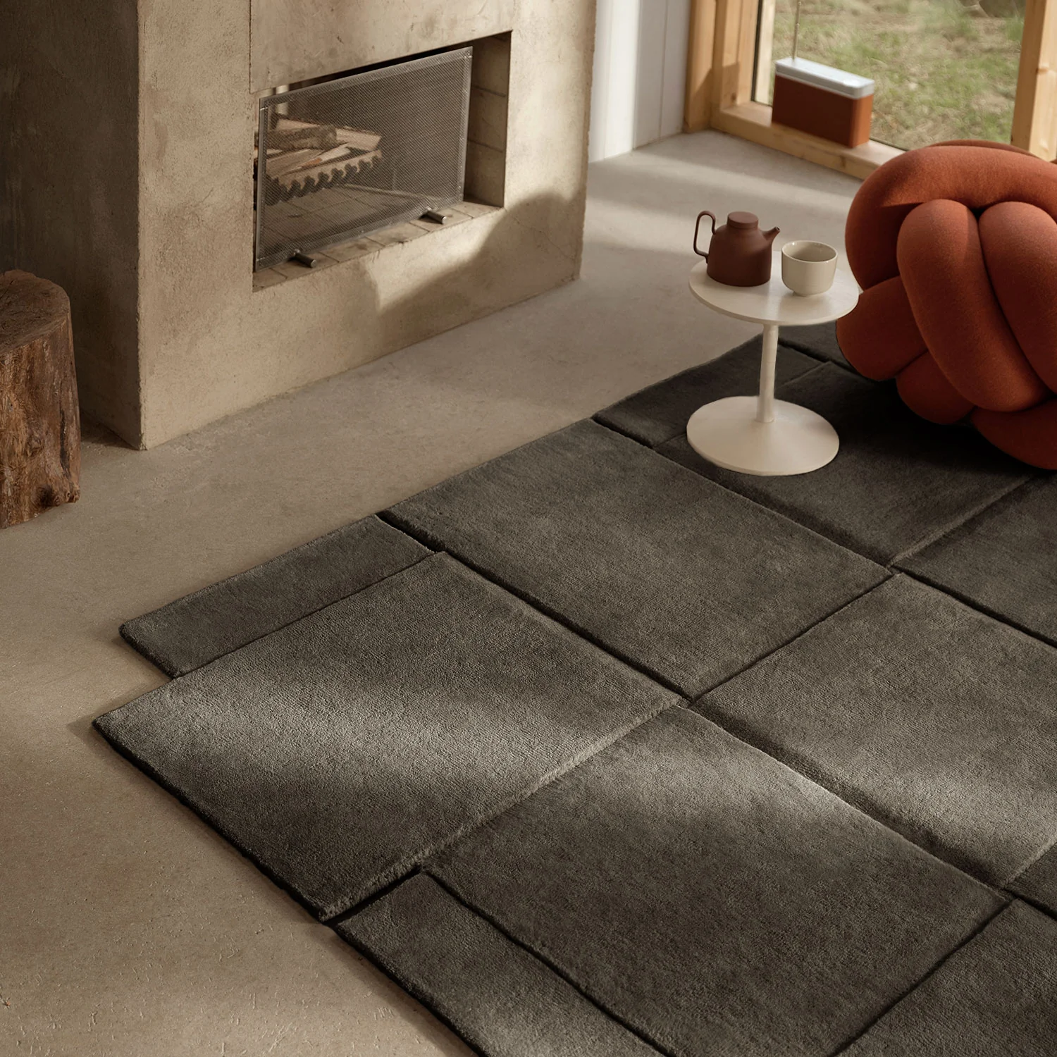 design house stockholm | basket floor rug | dark grey 245x300cm - DC - Image 2
